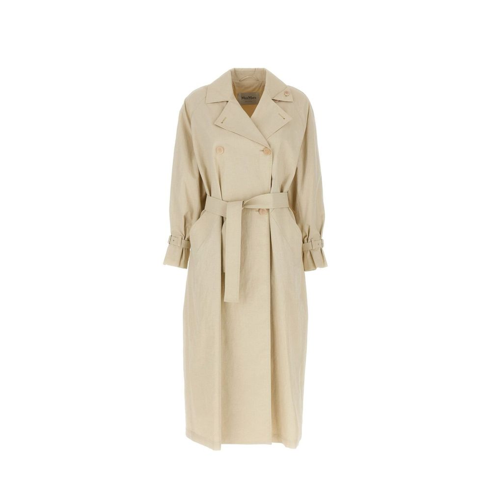 Max Mara Beige Cotton Coat Max Mara