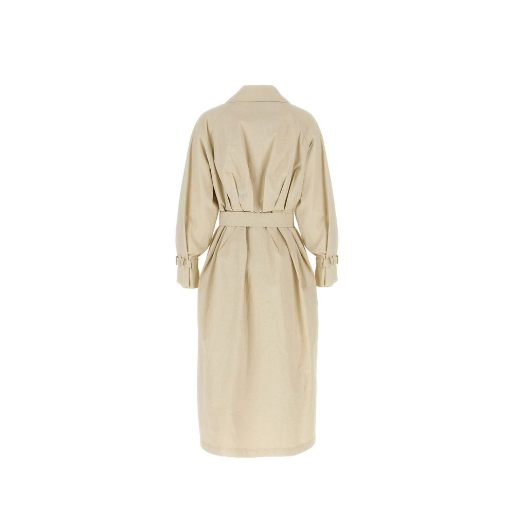 Max Mara Beige Cotton Coat Max Mara
