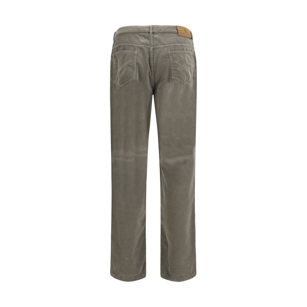 Brunello Cucinelli Bicolor Cotton Casual Pants Brunello Cucinelli