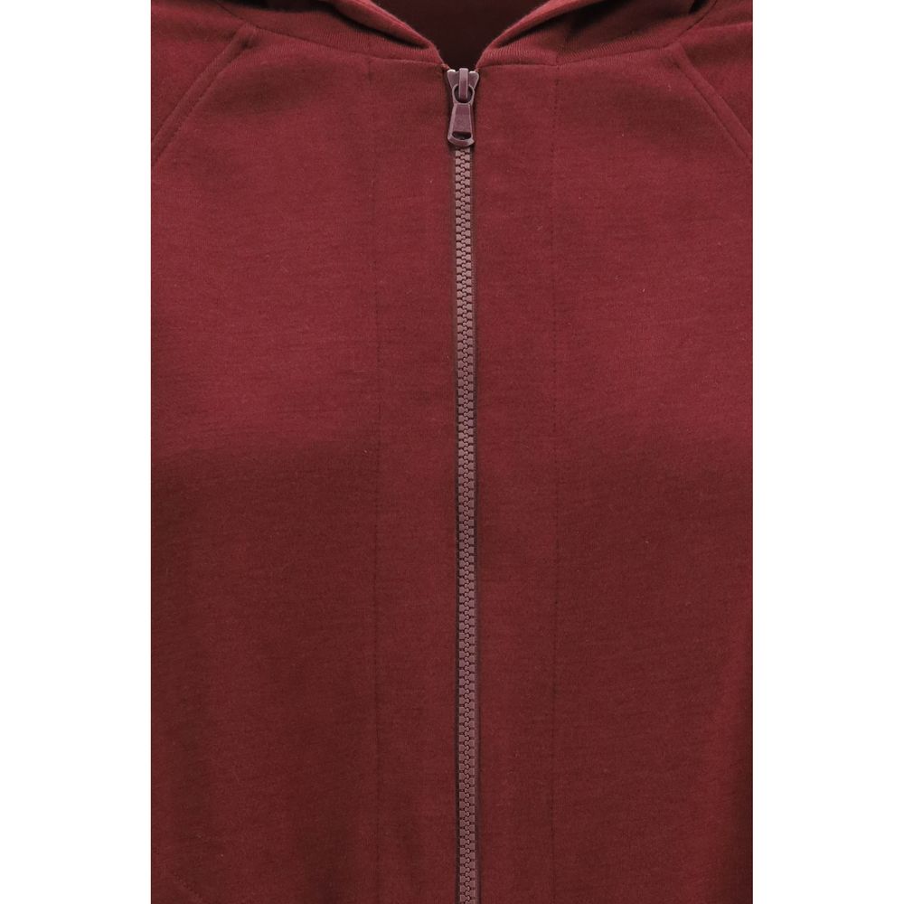 Brunello Cucinelli Bordeaux Cotton Sweatshirt Brunello Cucinelli