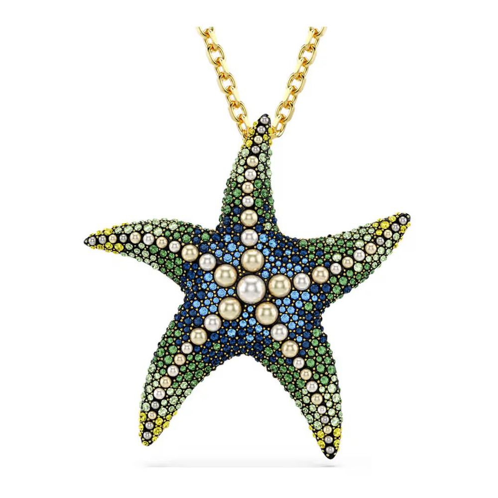 Swarovski Gold Stainless Steel Necklace Swarovski