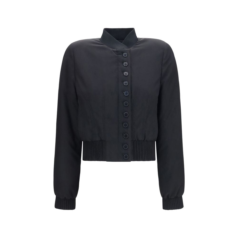 Alexander McQueen Black Polyester Bomber Alexander McQueen