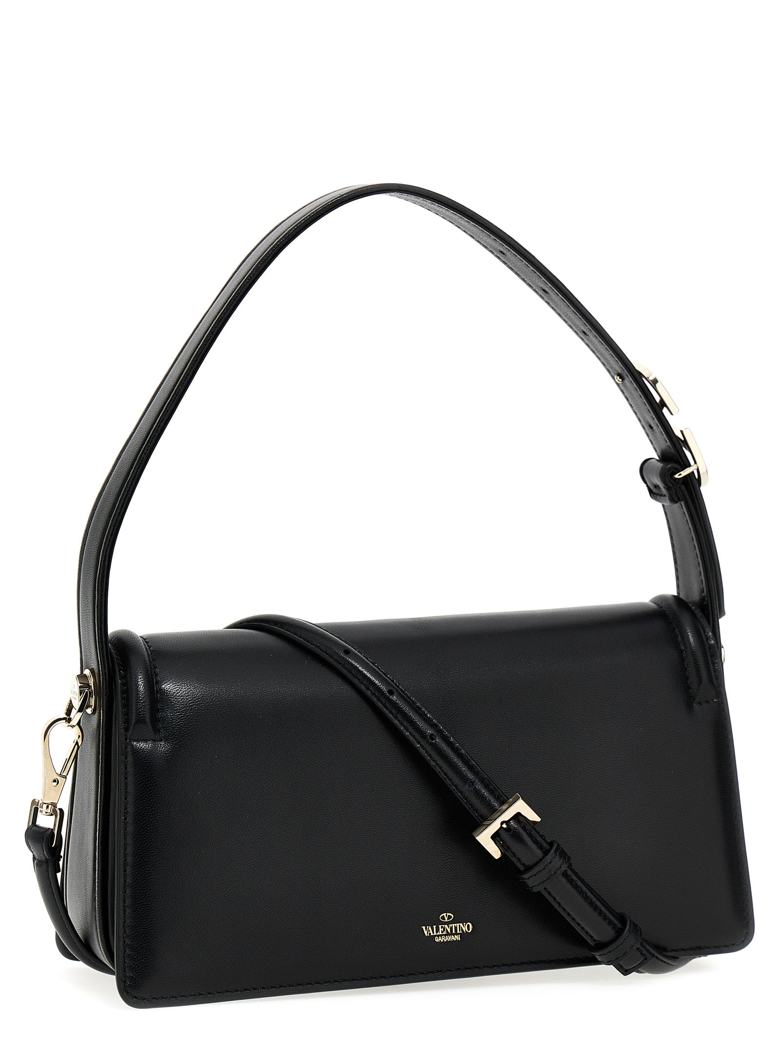 Valentino Garavani Black Leather Shoulder Bag Valentino Garavani