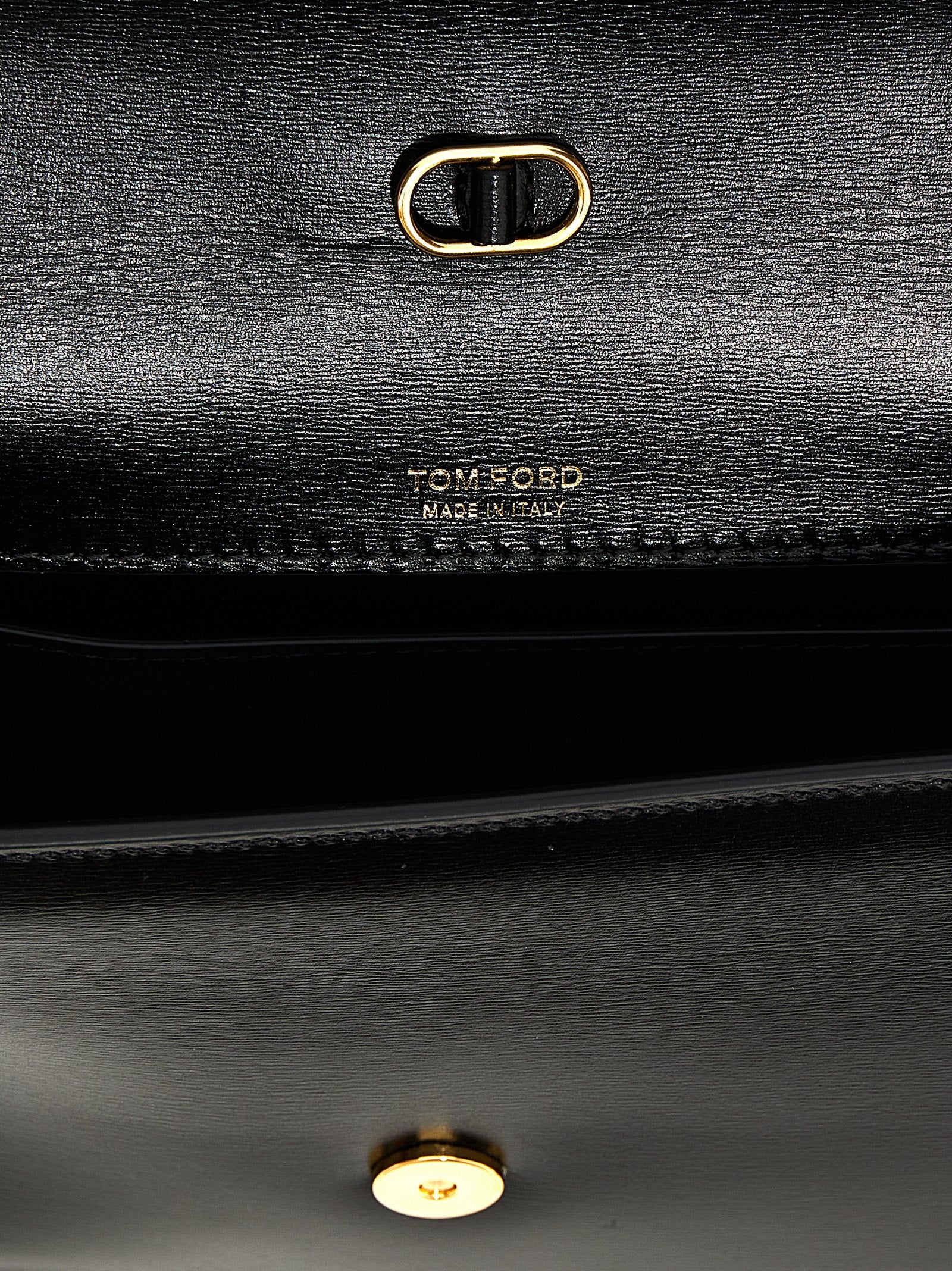 Tom Ford Black Leather Crossbody Bag Tom Ford