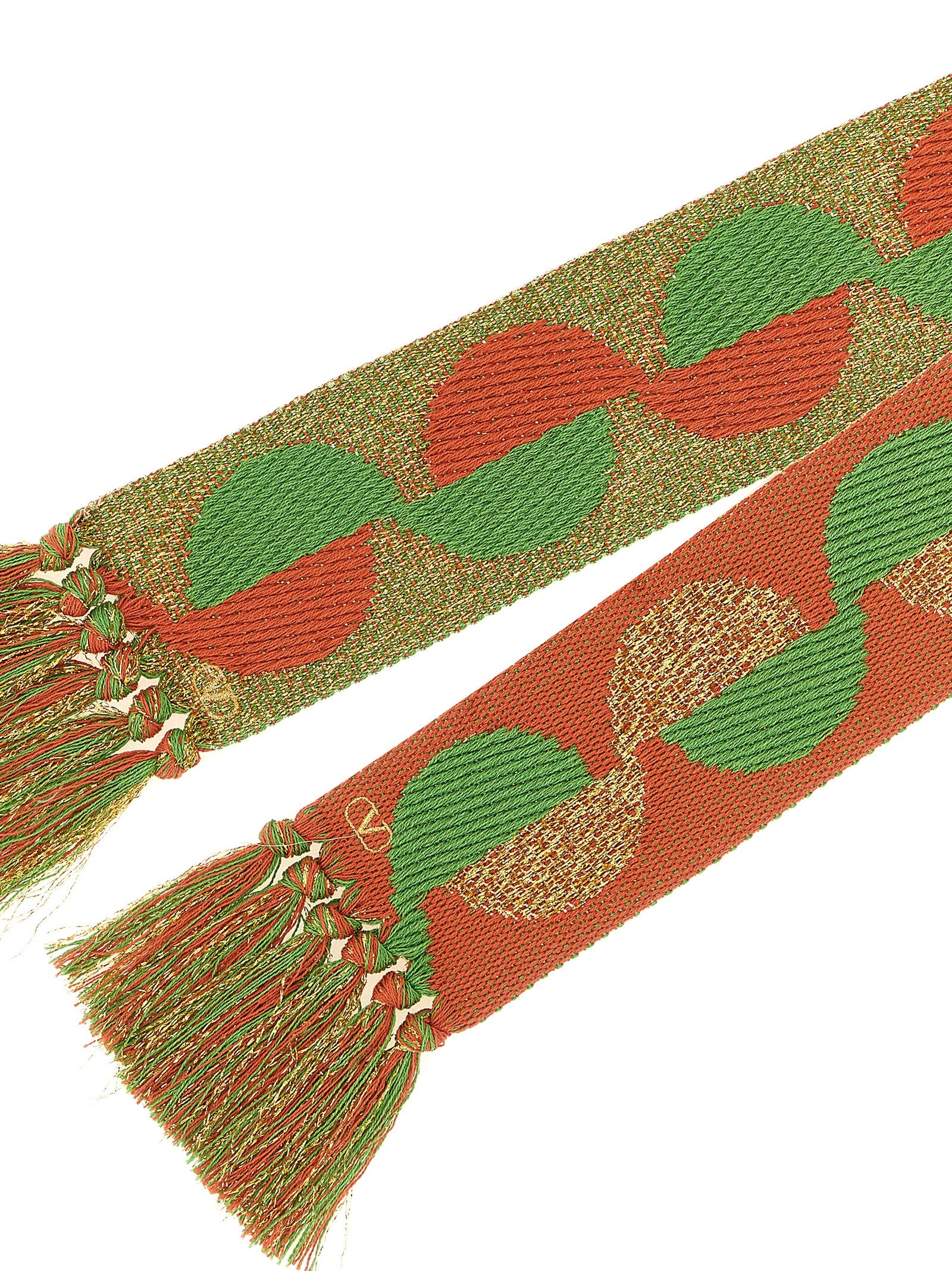 Valentino Garavani Orange Cotton Foulard Valentino Garavani