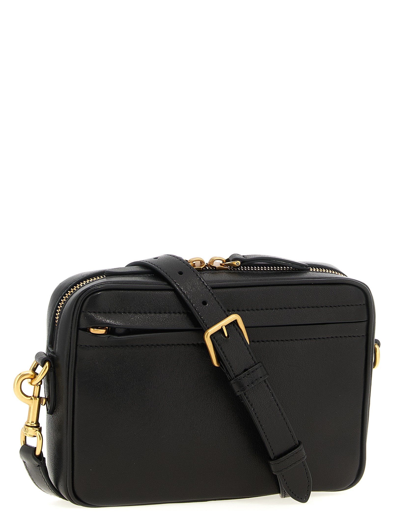 Valentino Garavani Brown Lamb Leather Crossbody Bag Valentino Garavani