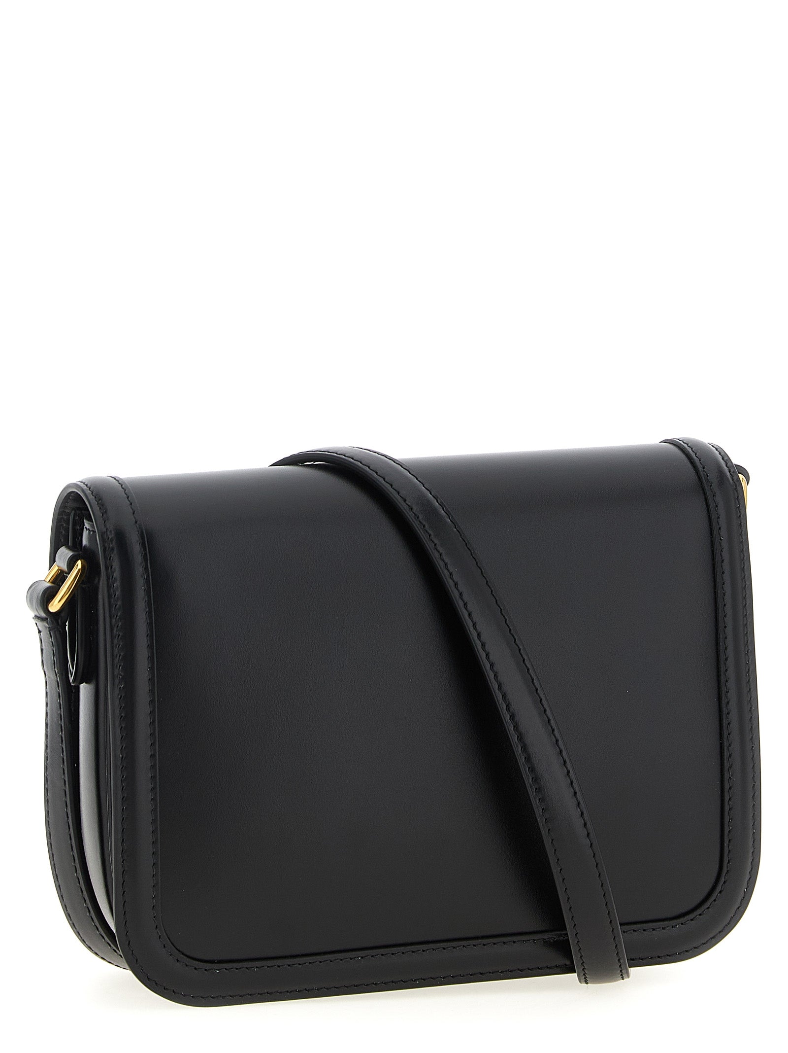 Valentino Garavani Black Calfskin Crossbody Bag Valentino Garavani