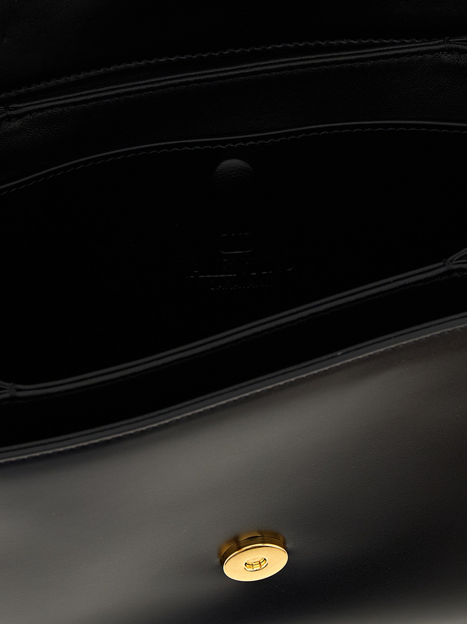 Valentino Garavani Black Calfskin Shoulder Bag Valentino Garavani