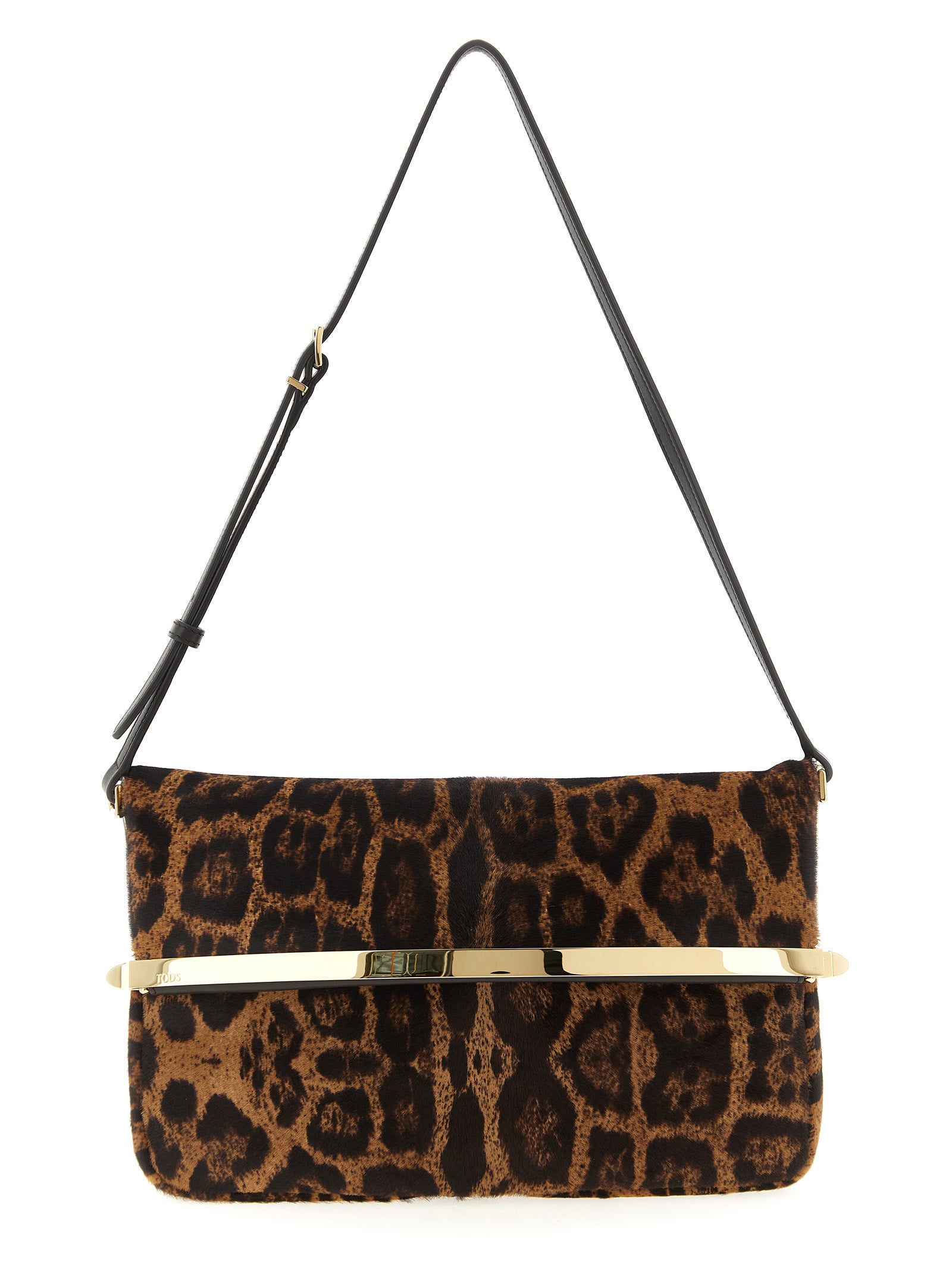 Tod's Brown Calfskin Shoulder Bag Tod's