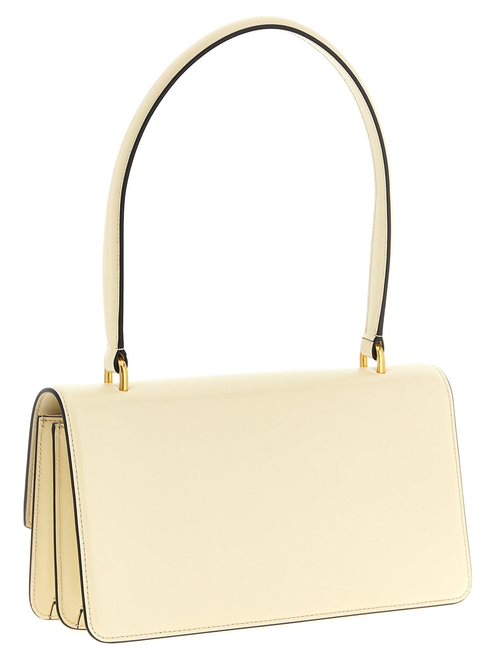 Valentino Garavani White Calfskin Shoulder Bag Valentino Garavani