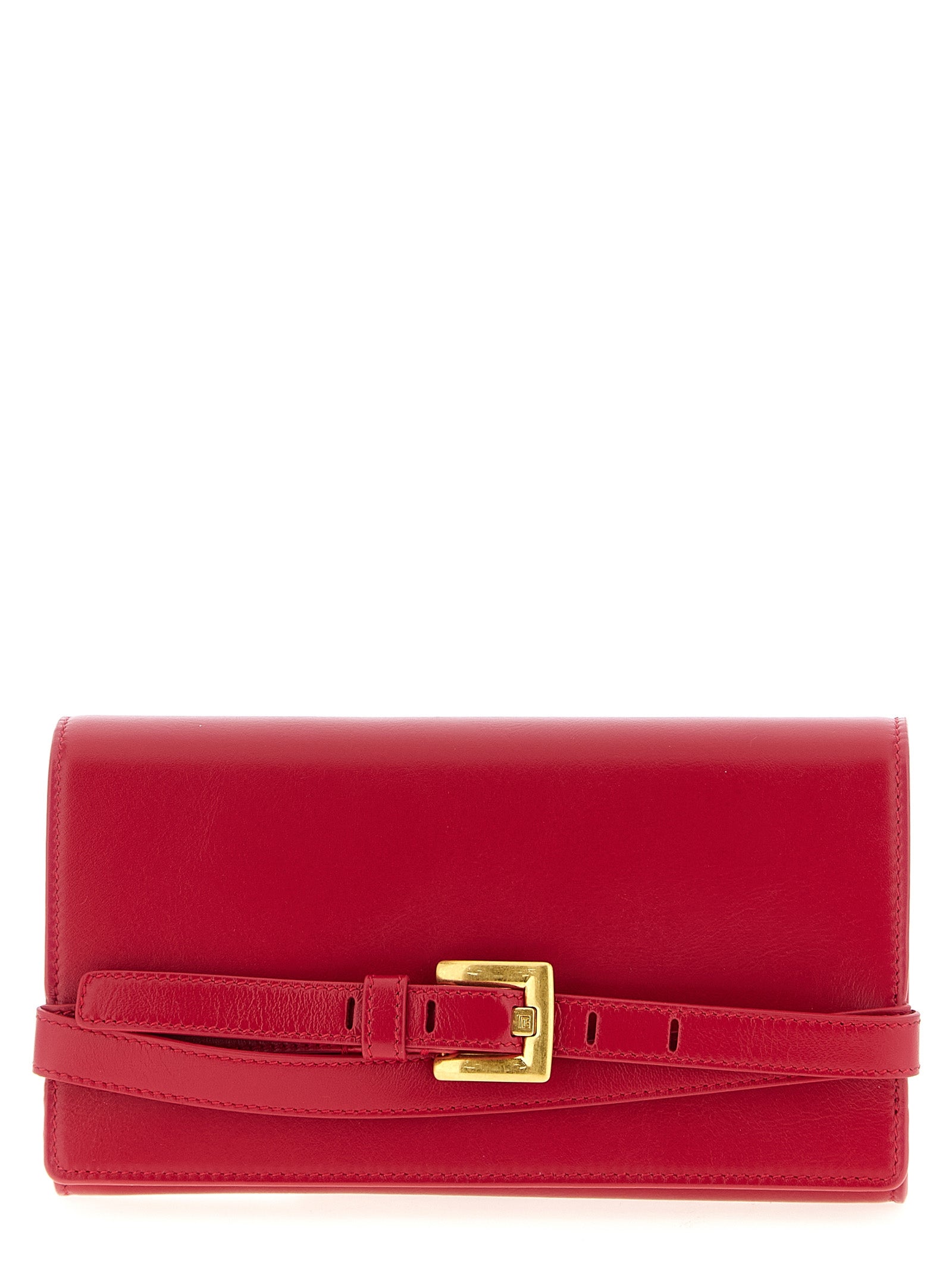 Balmain Fuchsia Calfskin Cardholder Balmain