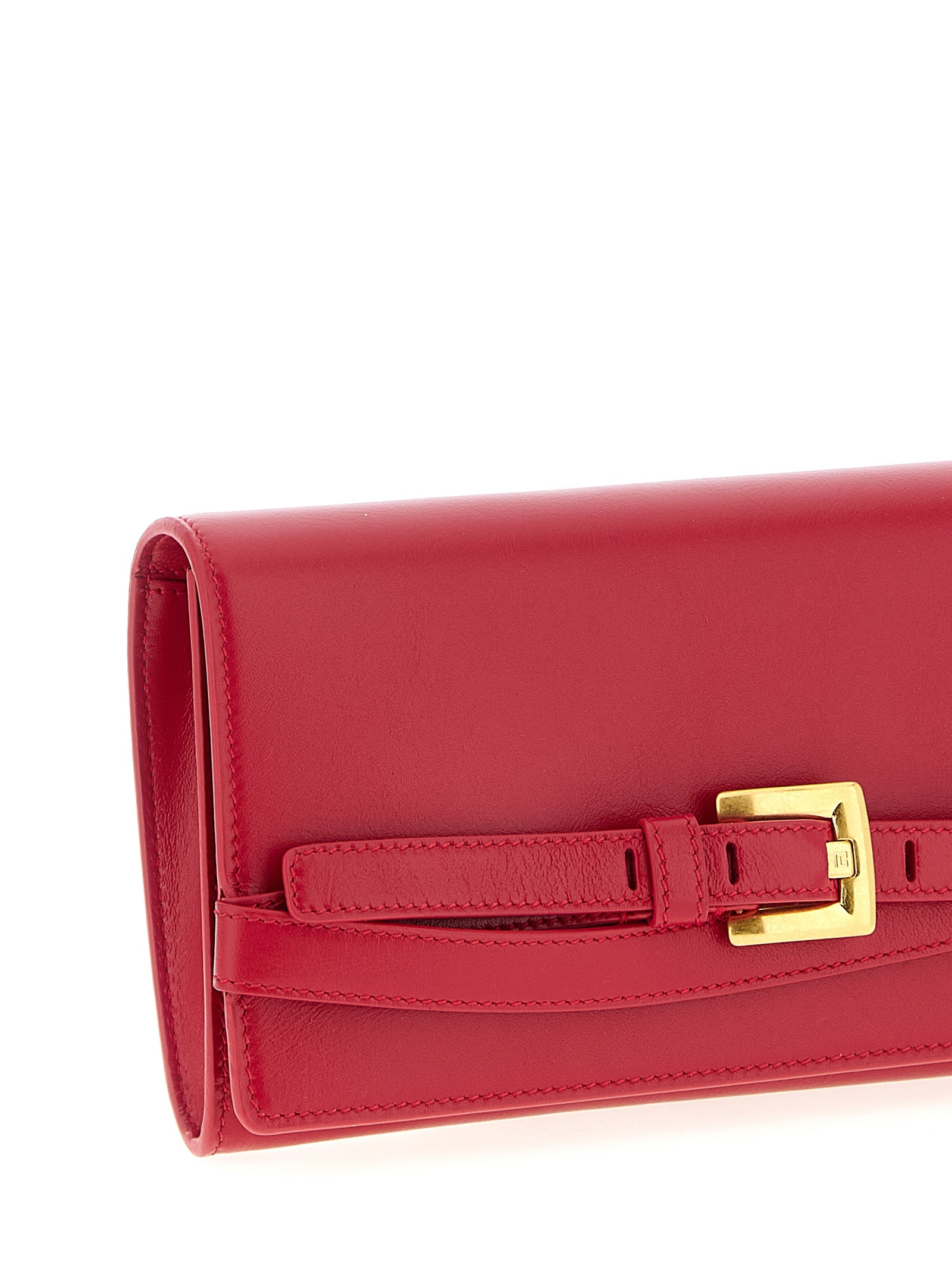 Balmain Fuchsia Calfskin Cardholder Balmain