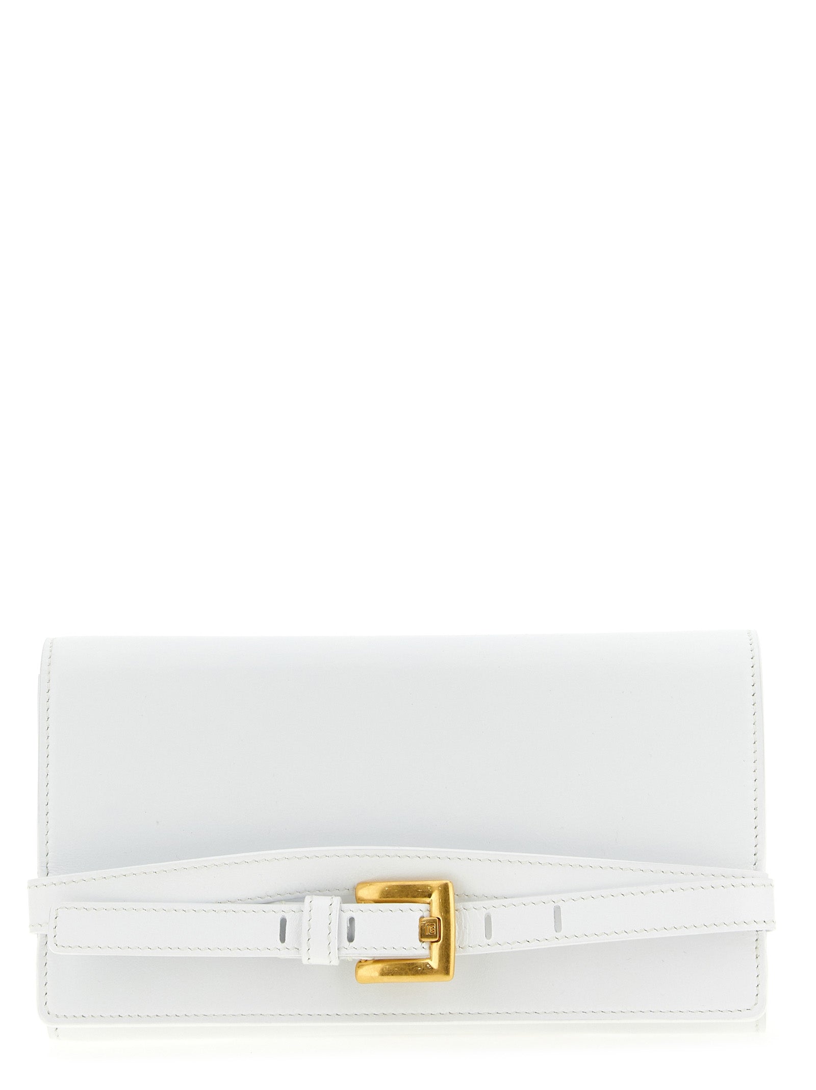 Balmain White Calfskin Cardholder Balmain