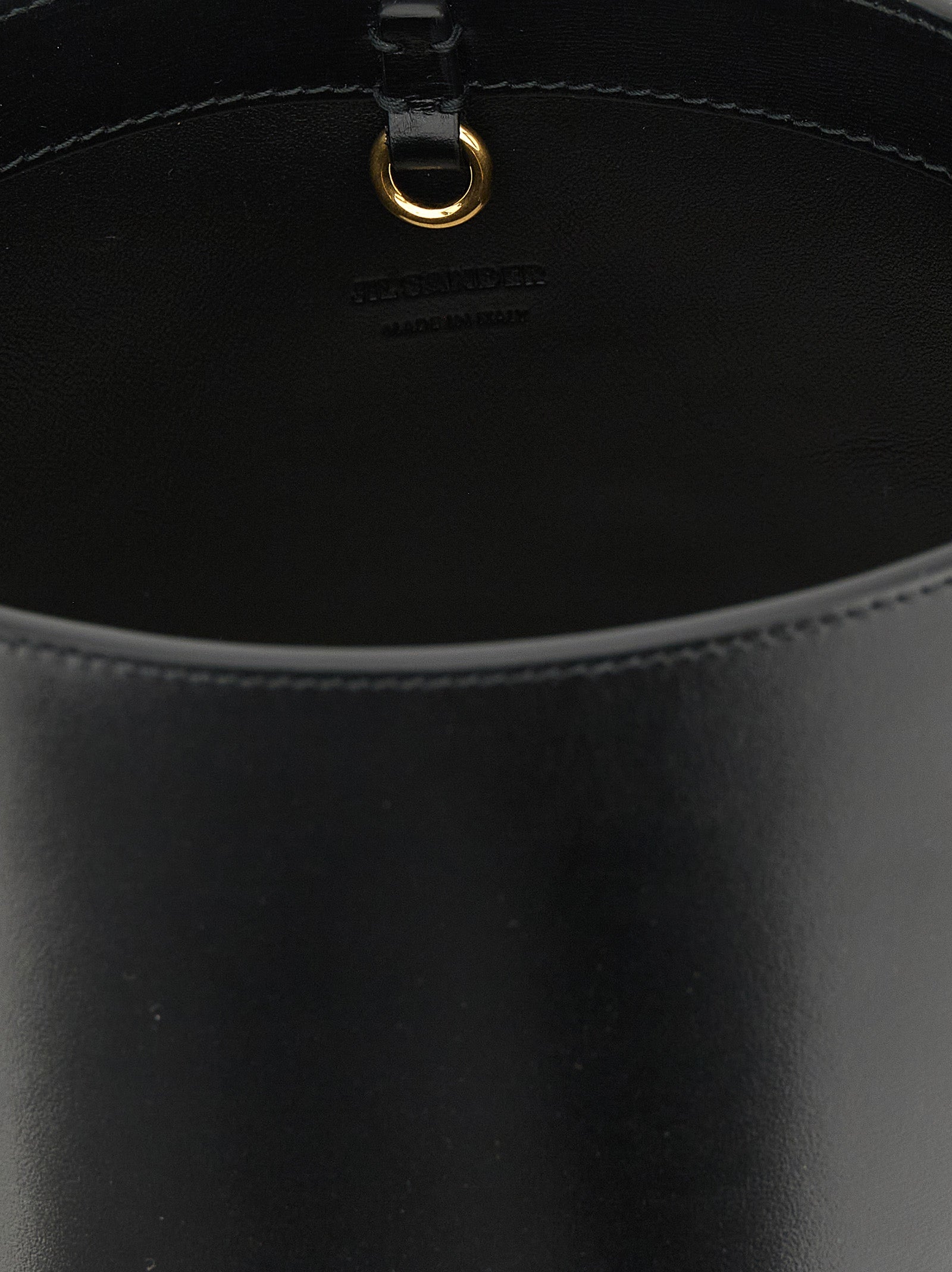 Jil Sander Black Calfskin Shoulder Bag Jil Sander