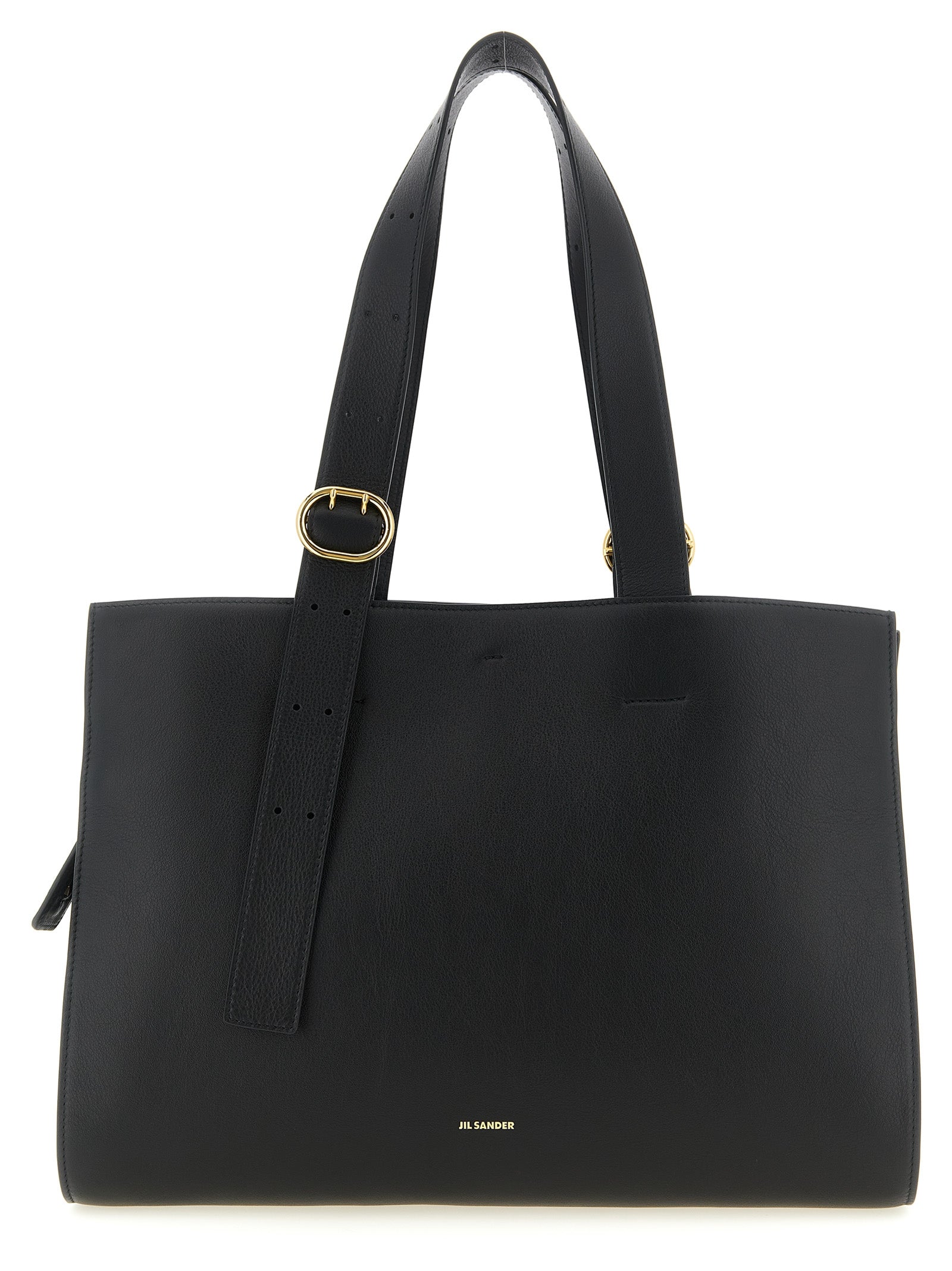 Jil Sander Black Calfskin Tote Bag Jil Sander