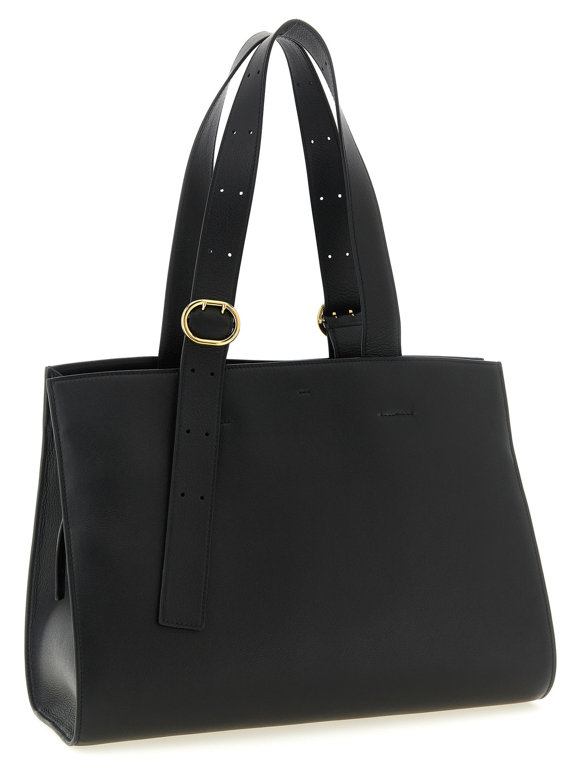 Jil Sander Black Calfskin Tote Bag