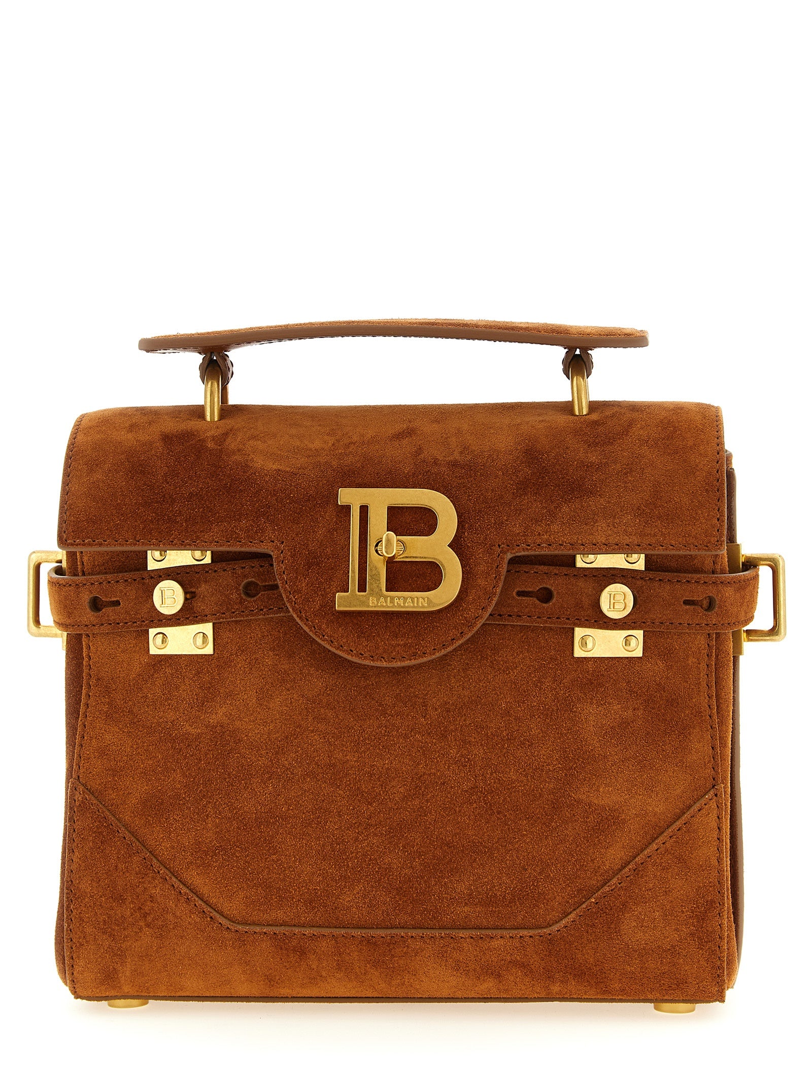 Balmain Brown Calfskin Handbag Balmain