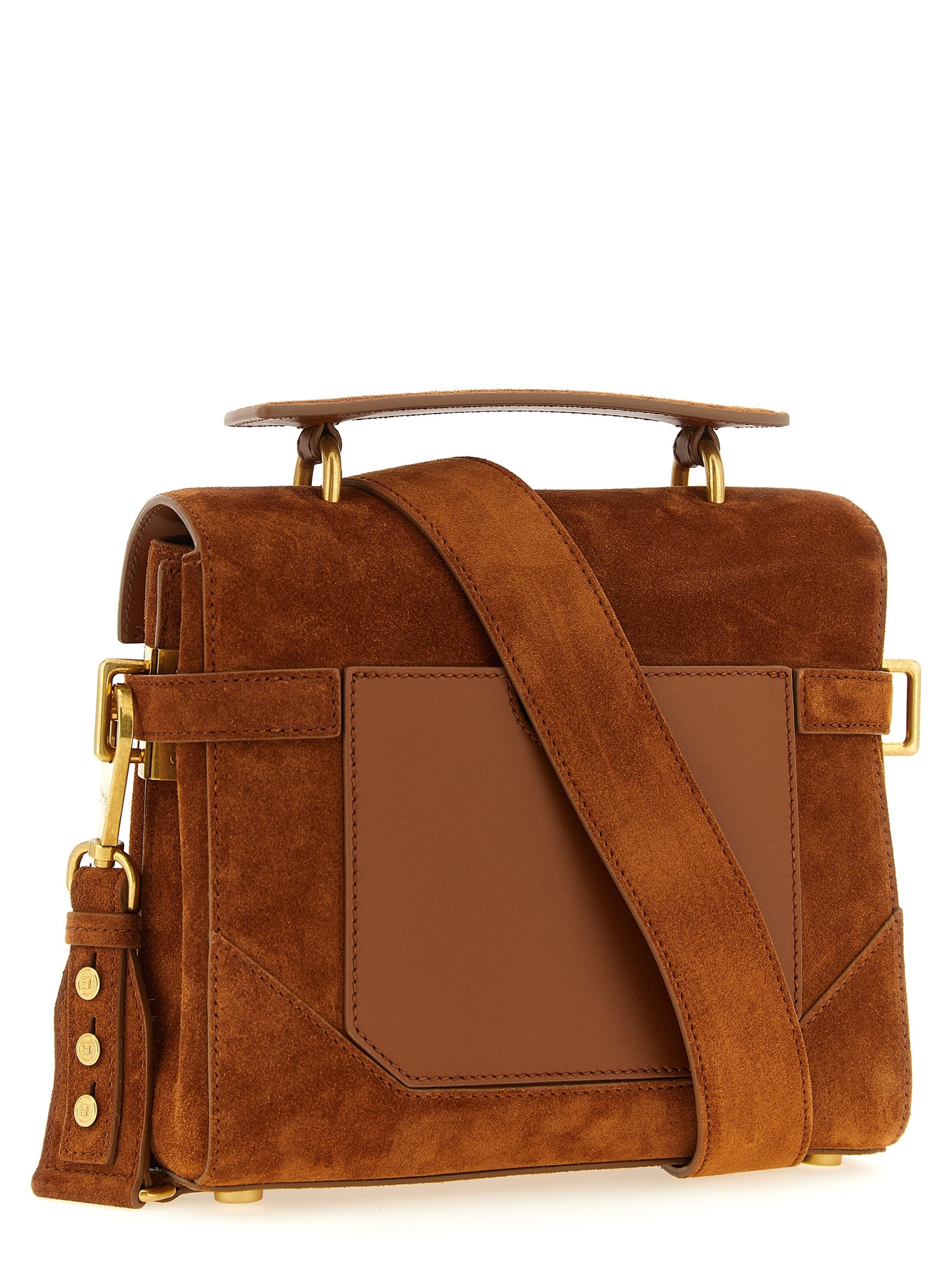 Balmain Brown Calfskin Handbag Balmain