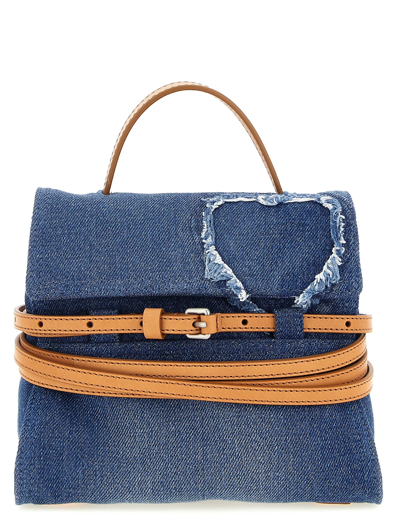 Moschino Blue Cotton Handbag Moschino