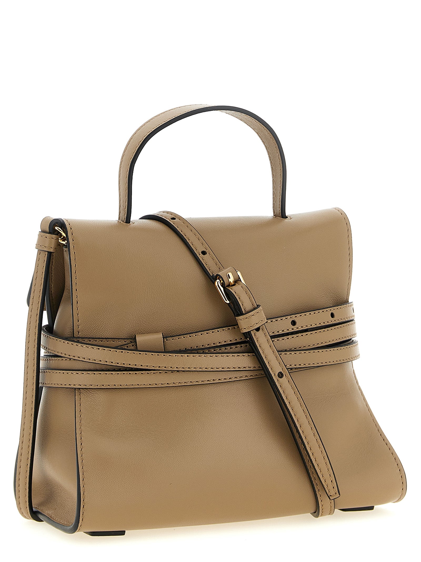 Moschino Beige Napa Leather / Calf Bos Taurus Handbag Moschino