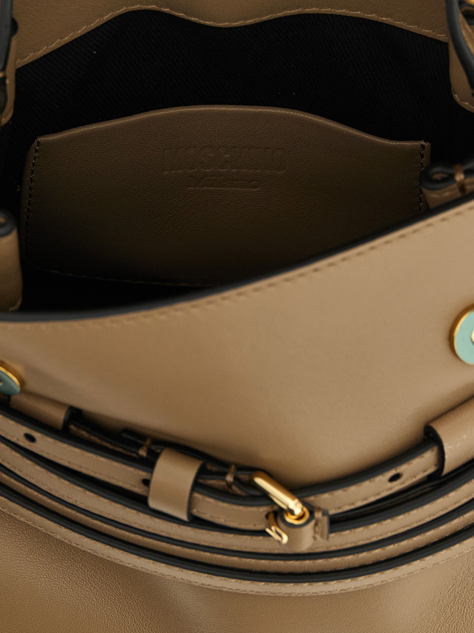Moschino Beige Napa Leather / Calf Bos Taurus Handbag Moschino