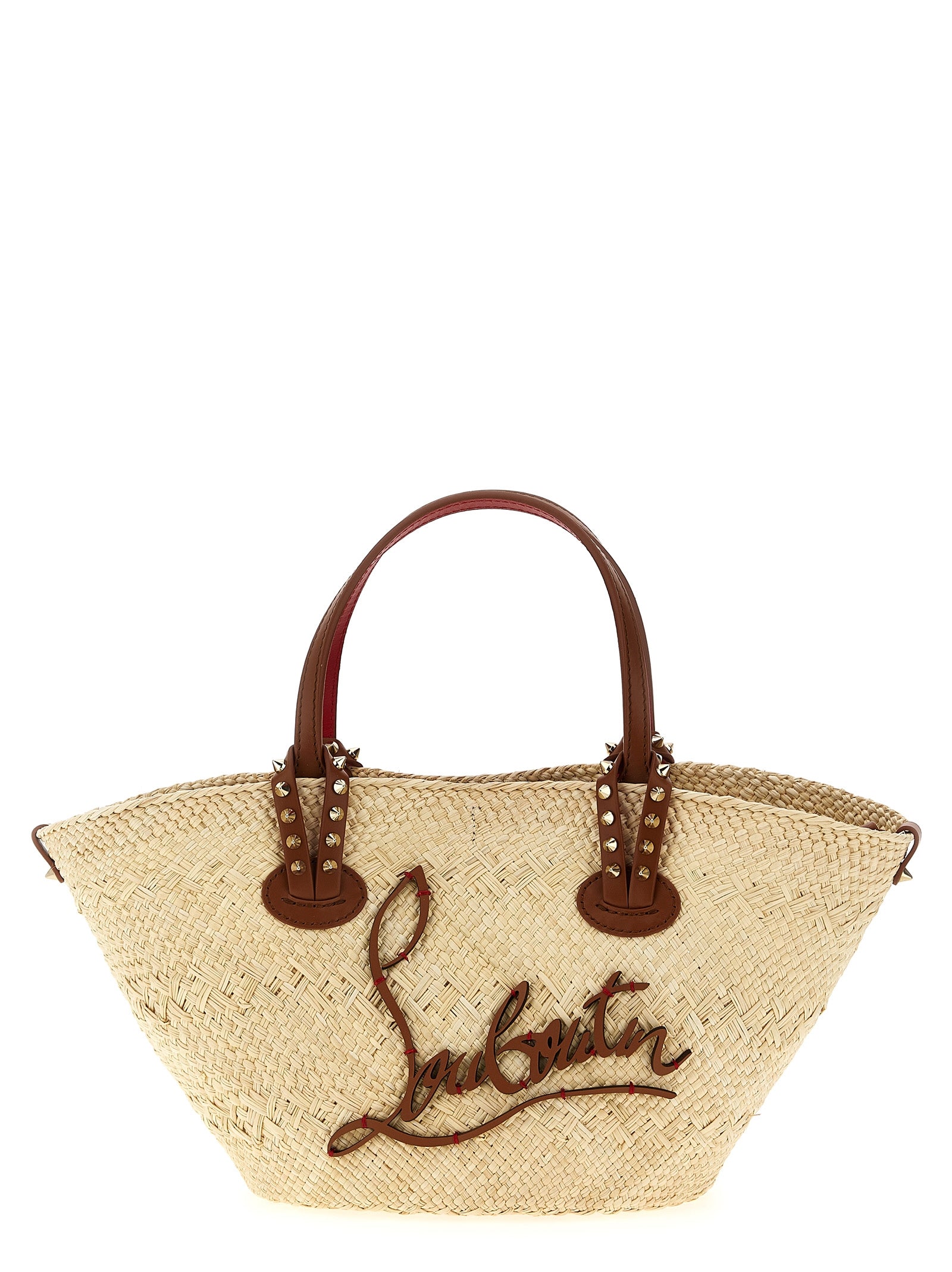 Christian Louboutin Beige Raffia Handbag Christian Louboutin