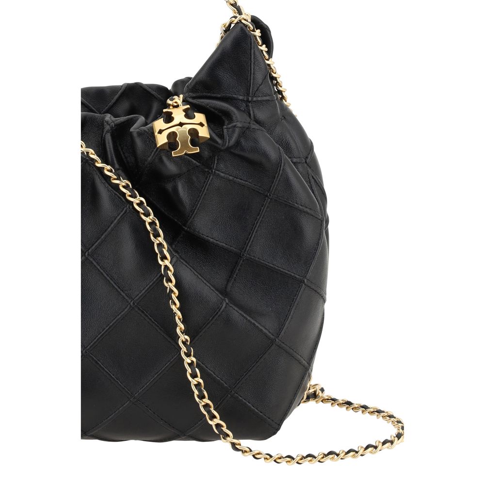 Tory Burch Black Calf Leather Bos Taurus Handbag Tory Burch