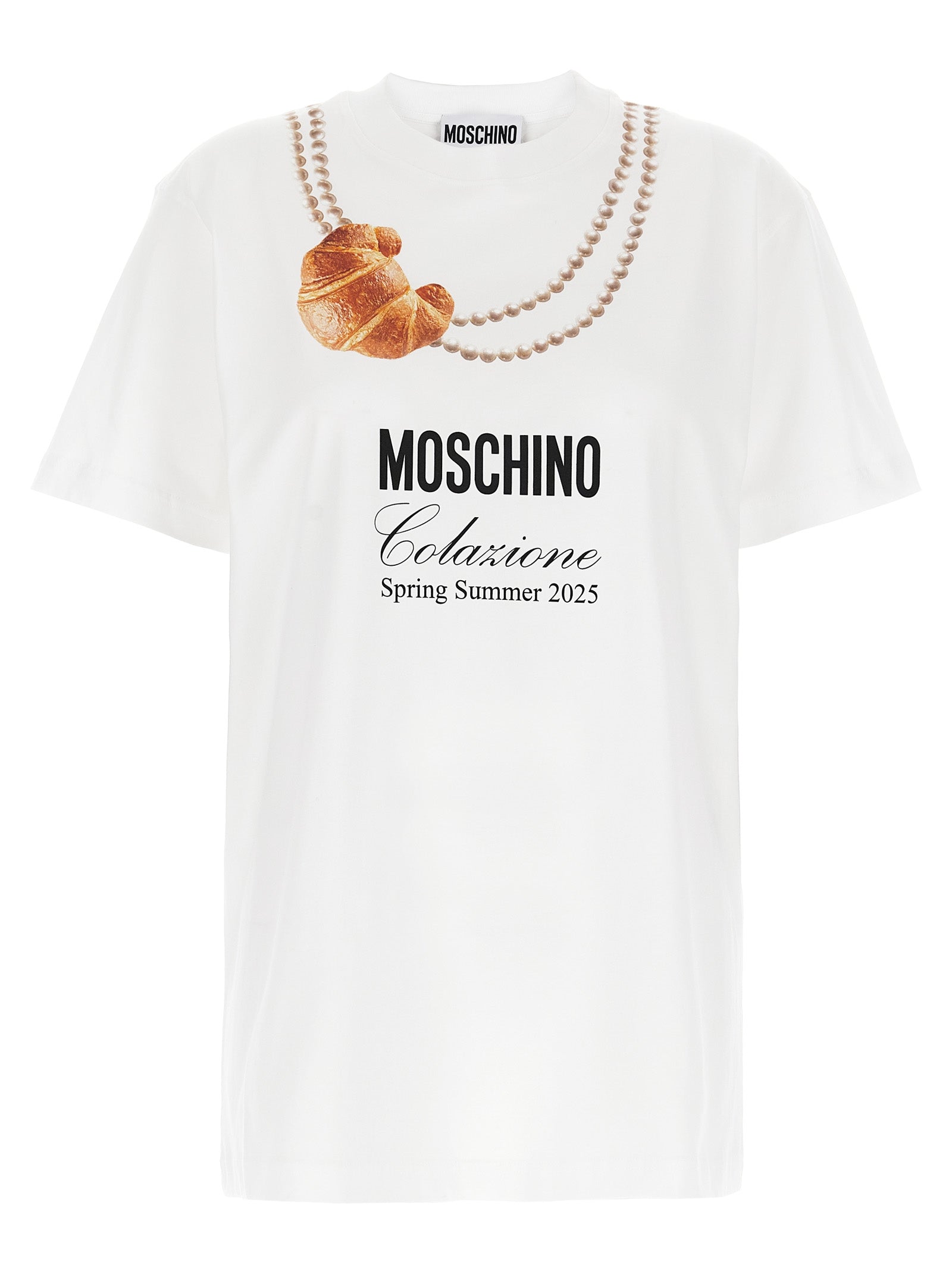 Moschino White Cotton T-Shirt Moschino