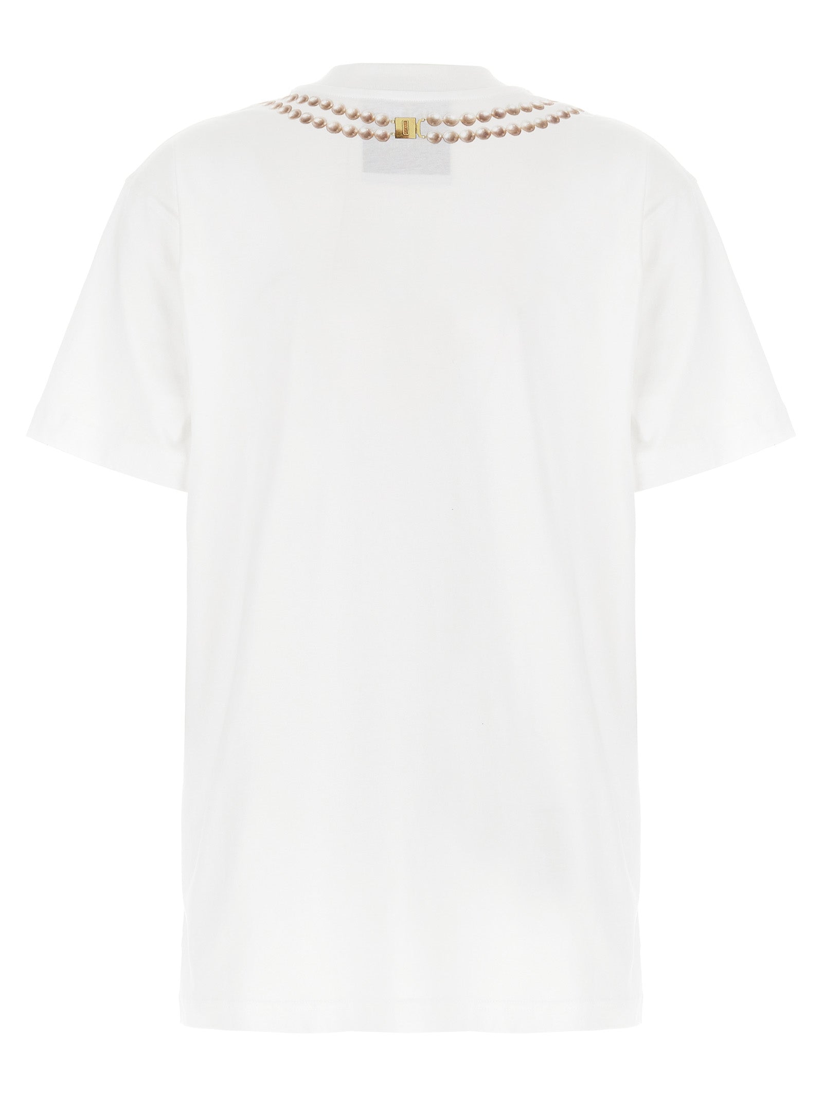 Moschino White Cotton T-Shirt Moschino