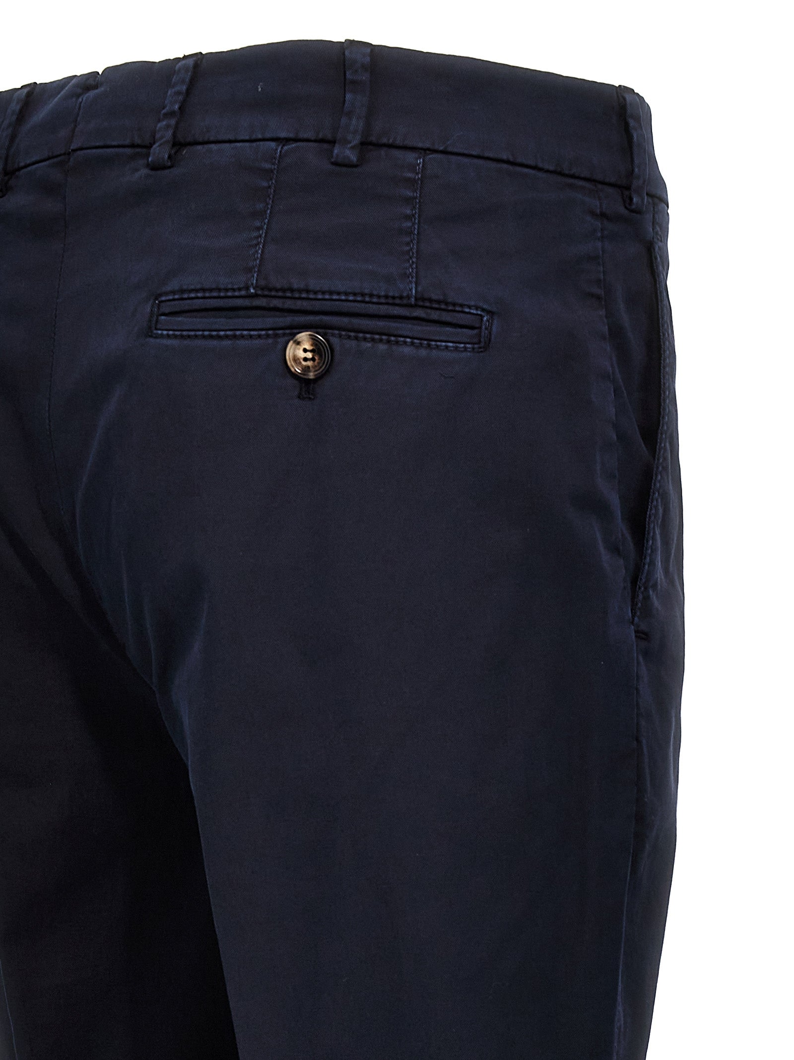 Brunello Cucinelli Blue Cotton Casual Pants Brunello Cucinelli