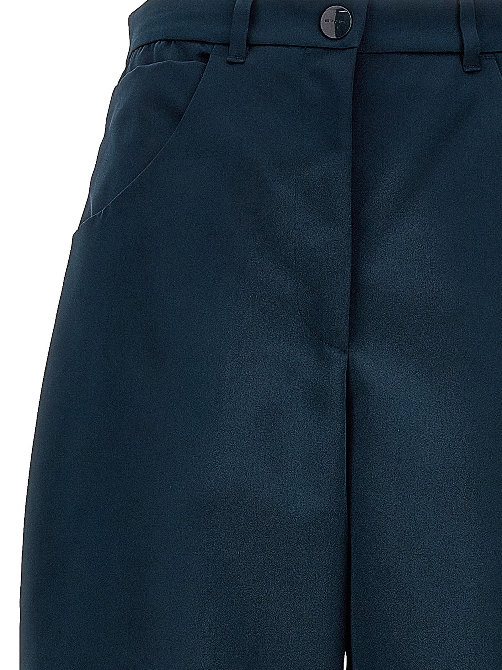 Etro Blue Polyester Cargo Pants Etro