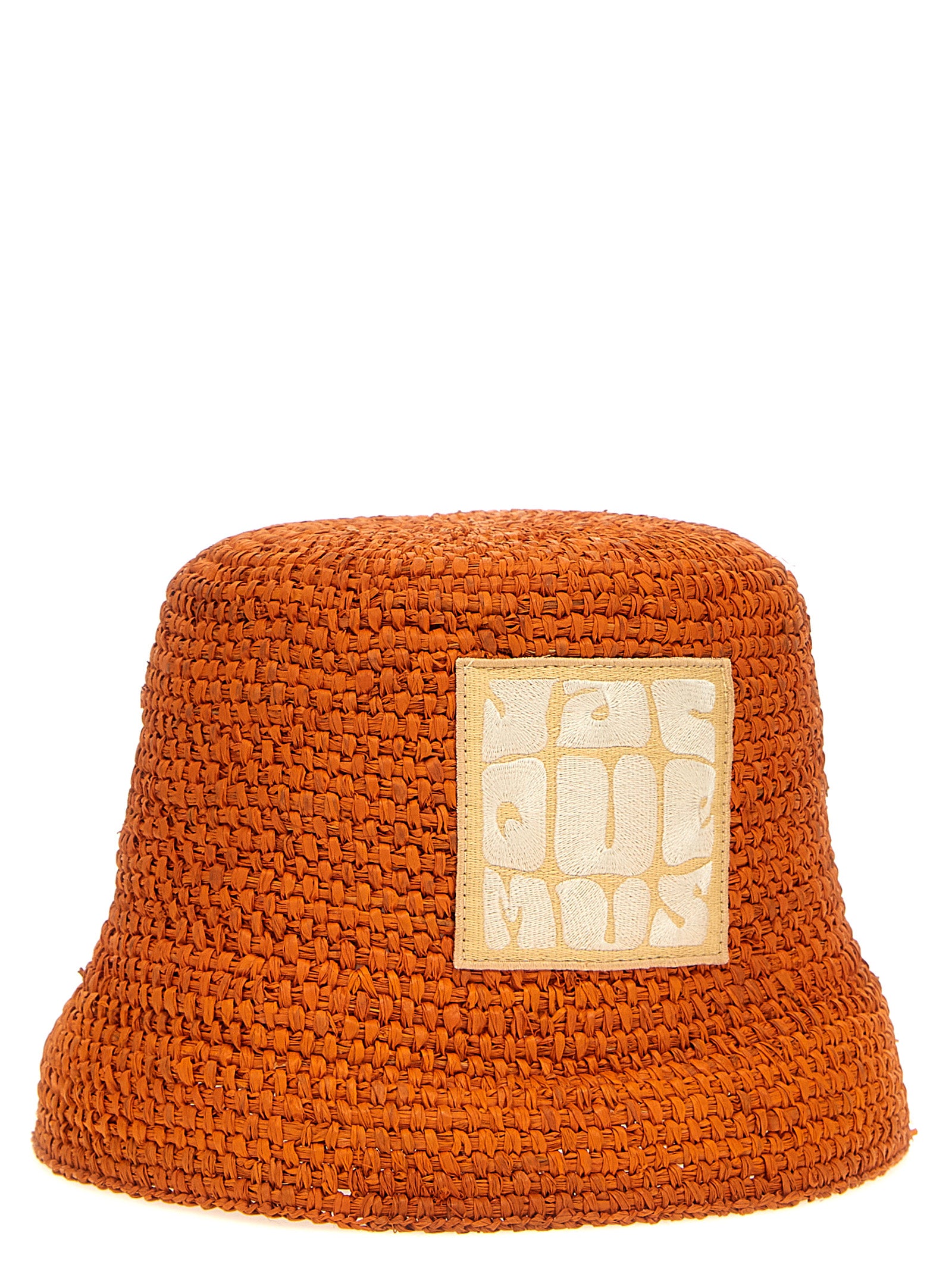 Jacquemus Orange Raffia Bucket Hat Jacquemus