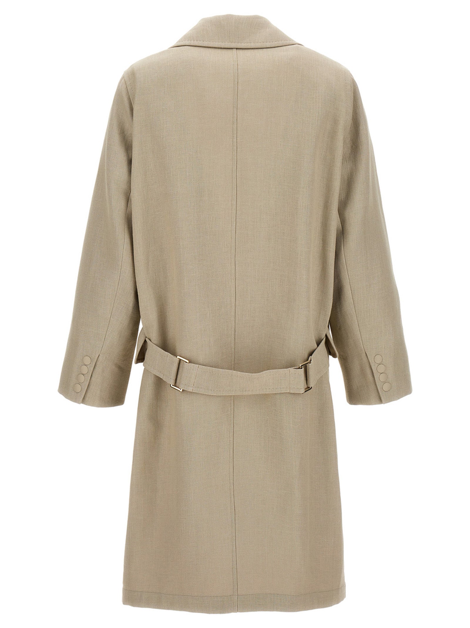 Max Mara Beige Linen Coat Max Mara