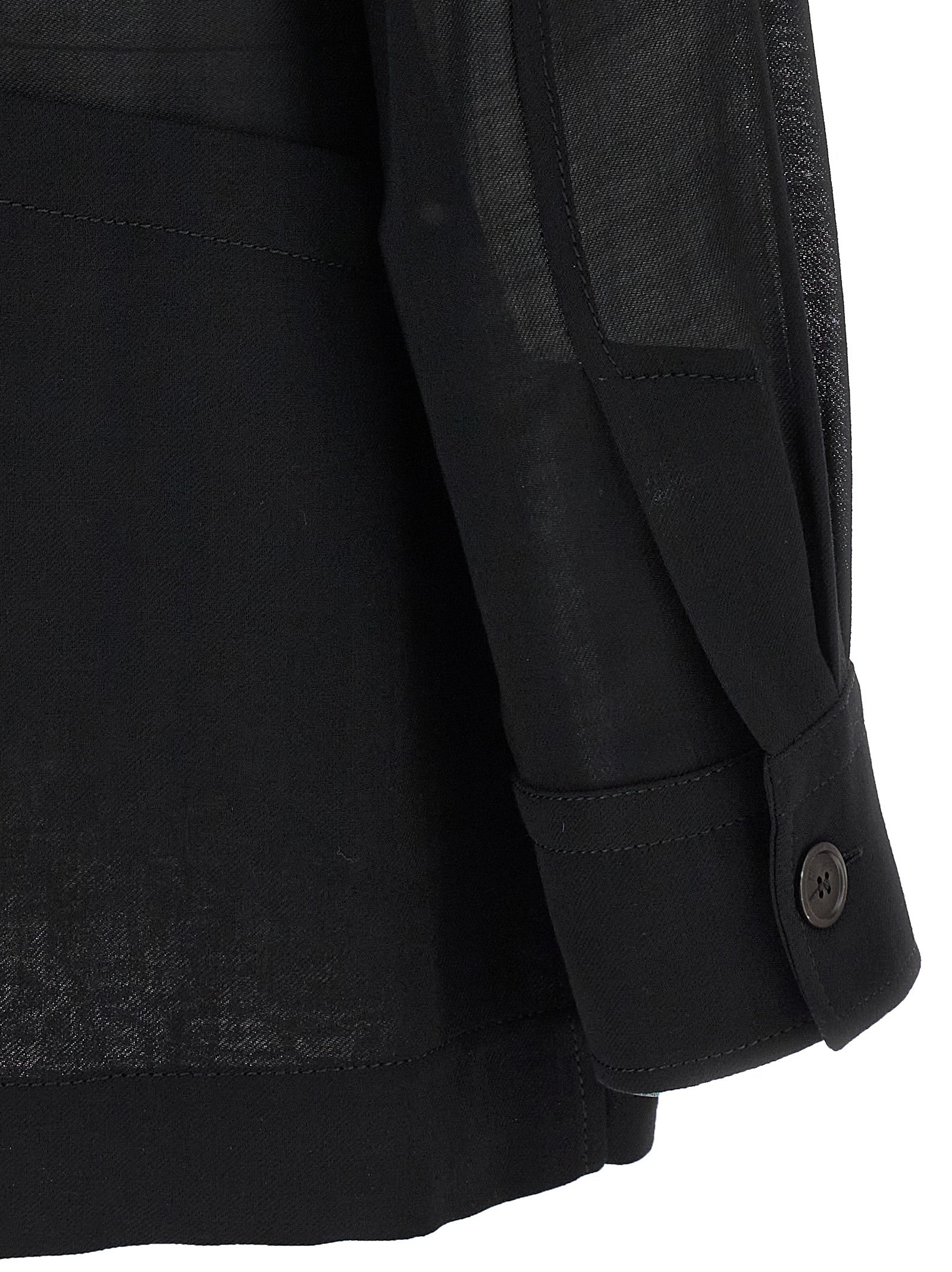 Ferragamo Black Virgin Wool Blouse Ferragamo