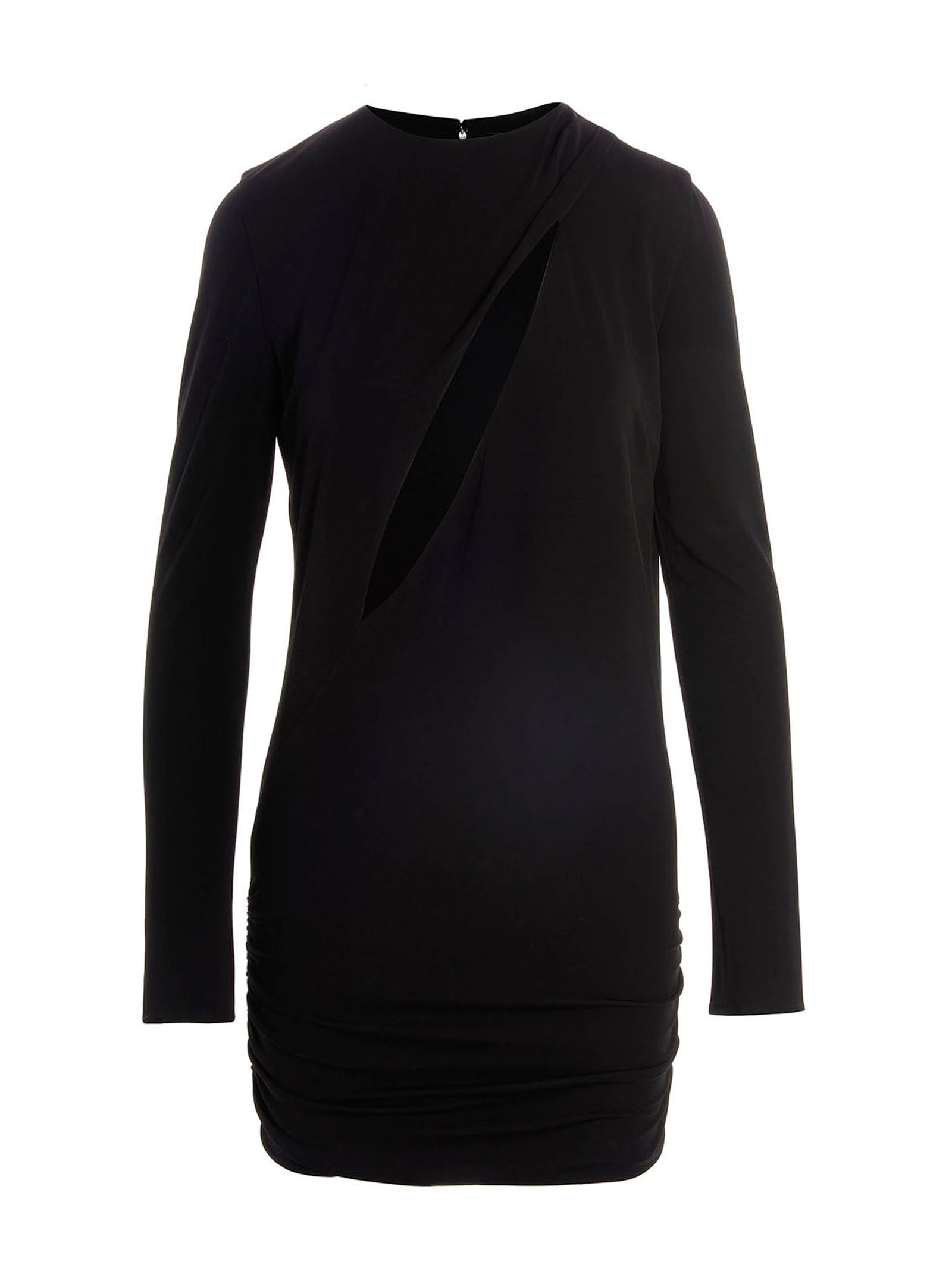 Versace Black Viscose Short Dress Versace