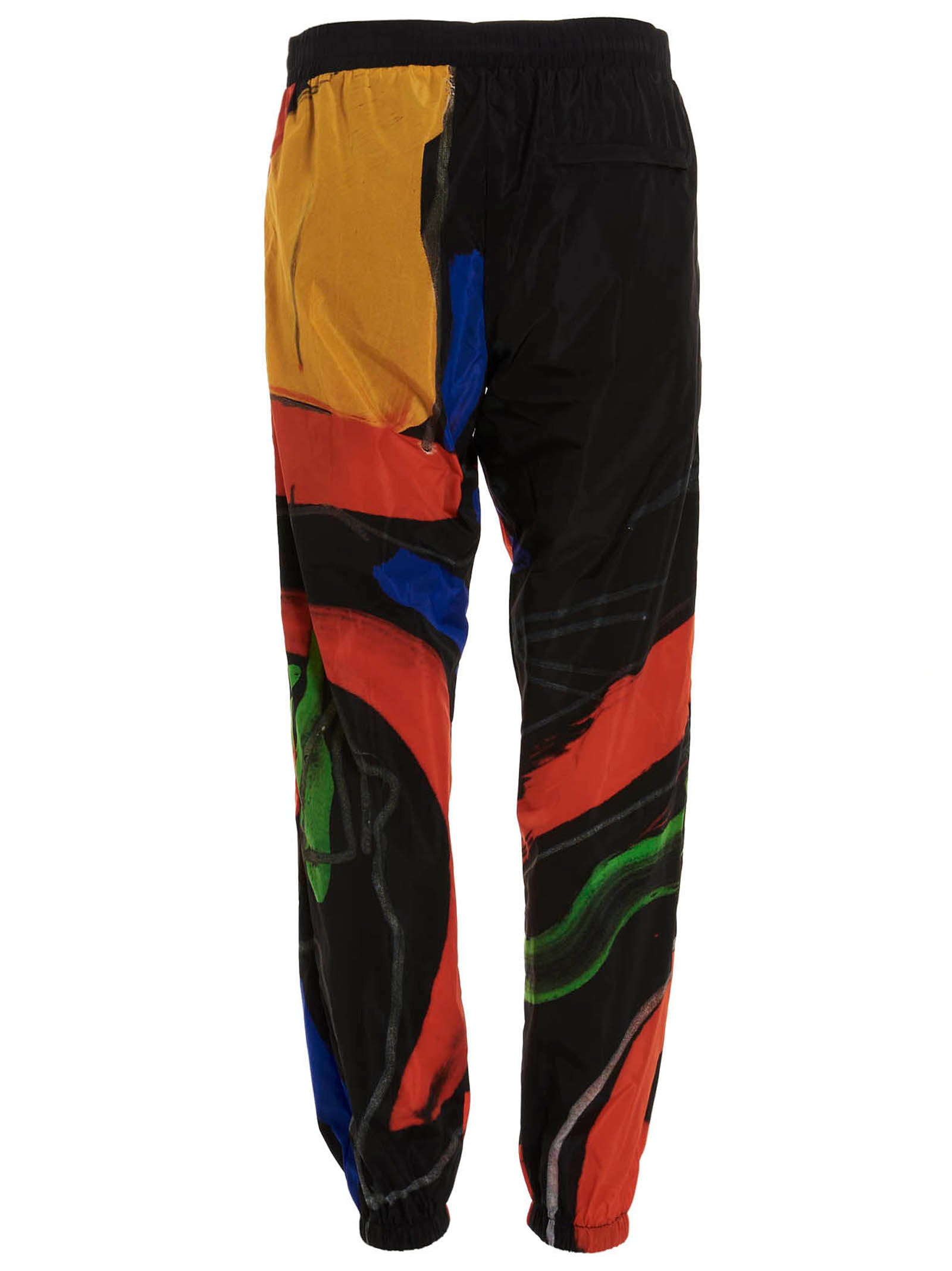 Moschino Black Polyamide Athletic Pants Moschino