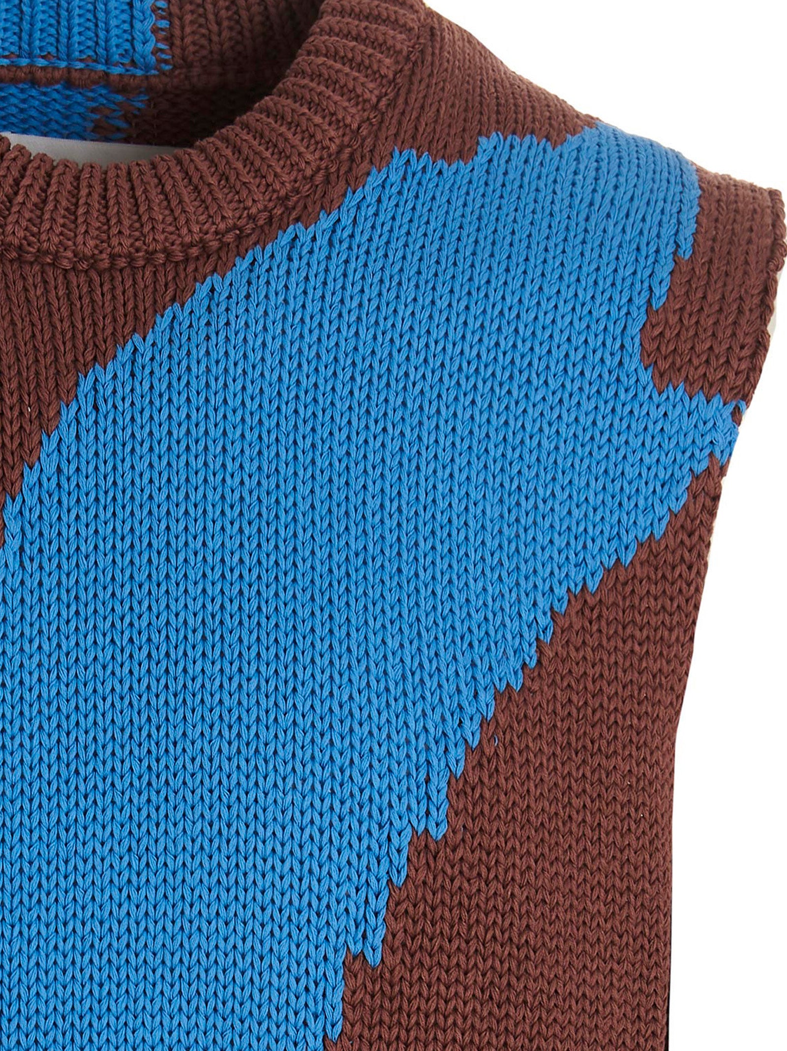 Jil Sander Multicolor Cotton Sleeveles Sweater Jil Sander