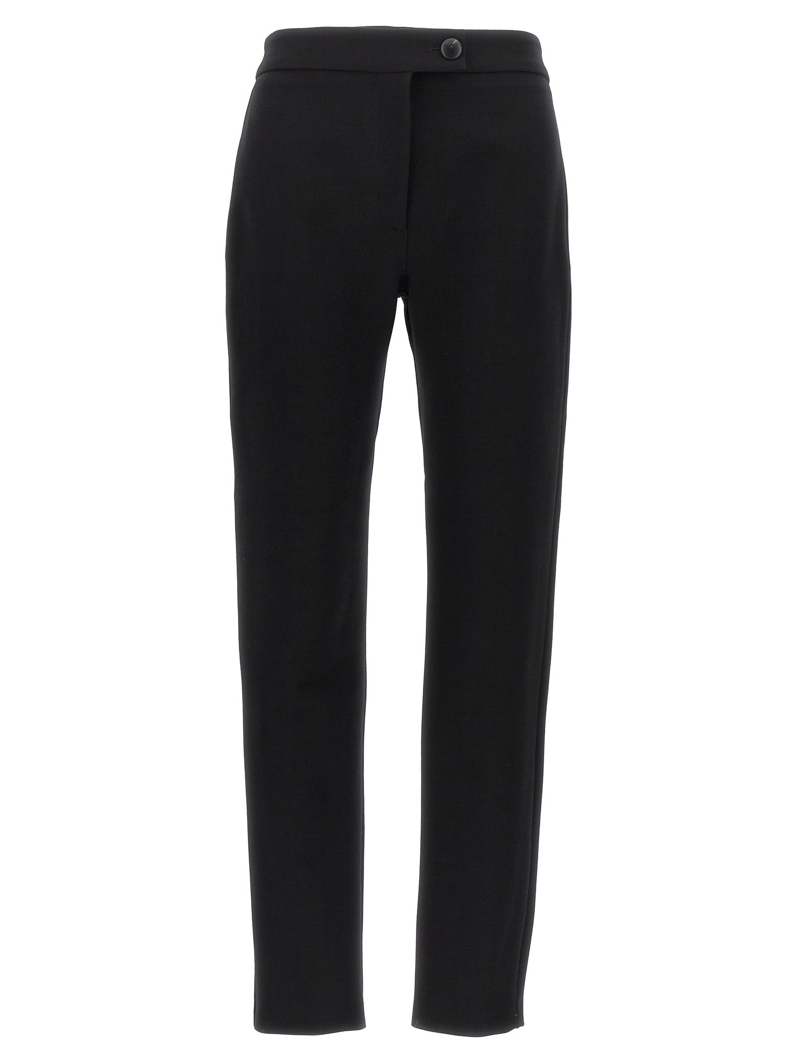 Ferragamo Black Elastane Skinny Pants Ferragamo