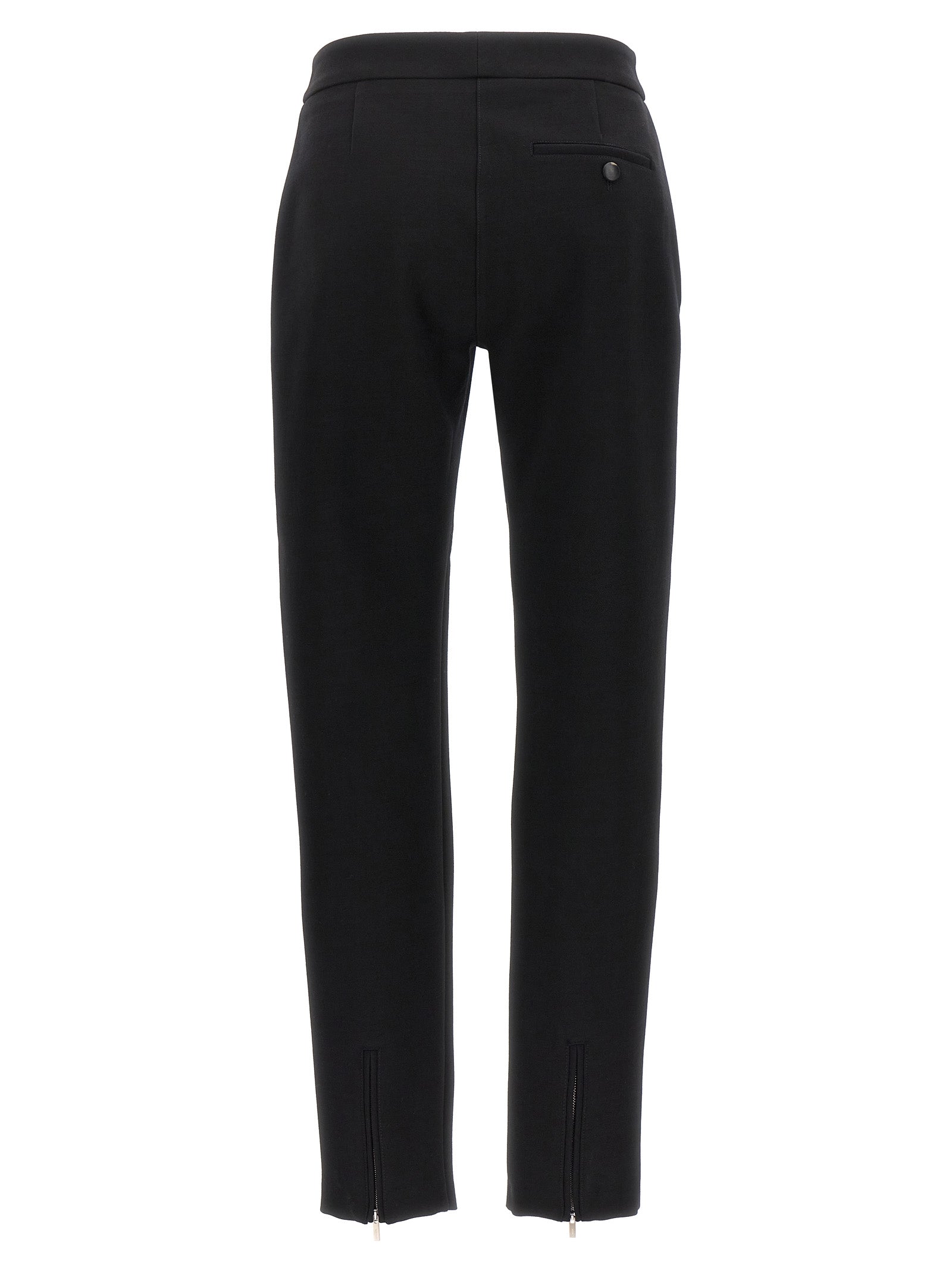 Ferragamo Black Elastane Skinny Pants Ferragamo