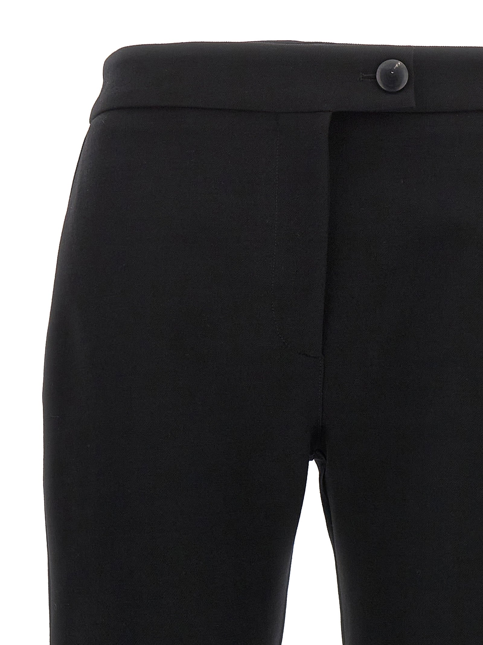 Ferragamo Black Elastane Skinny Pants Ferragamo