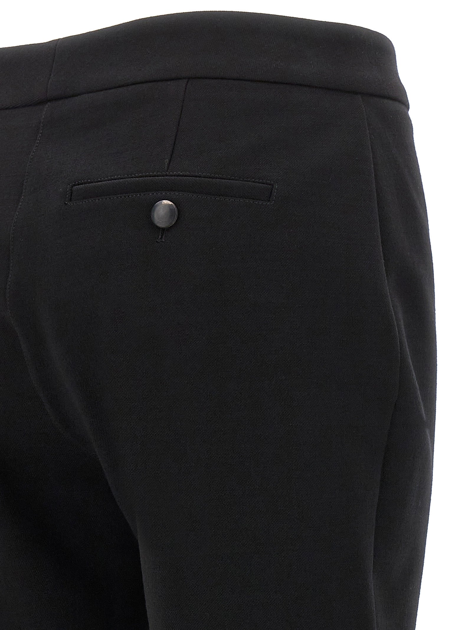 Ferragamo Black Elastane Skinny Pants Ferragamo