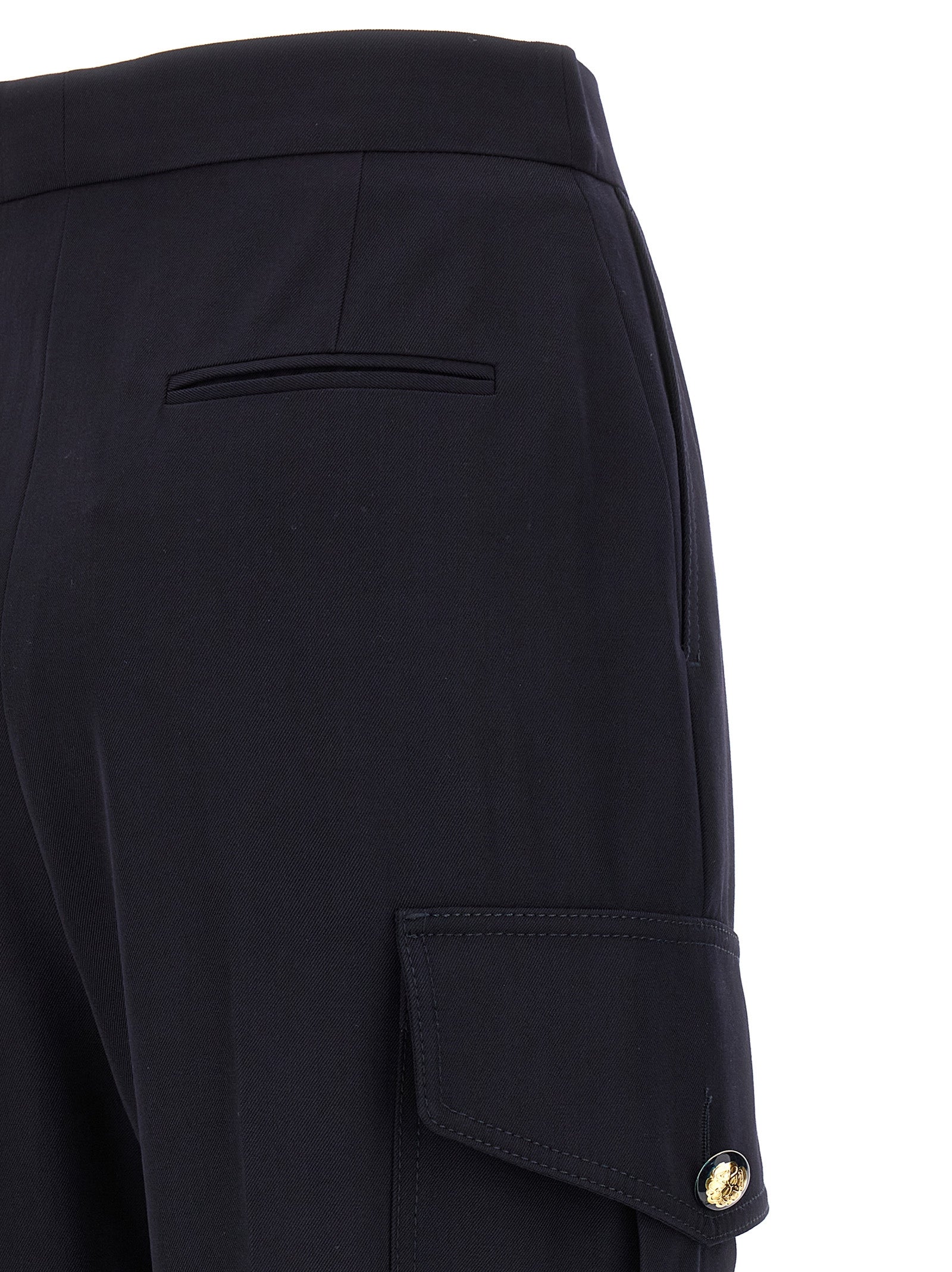 Alexander McQueen Blue Wool Cargo Pants Alexander McQueen