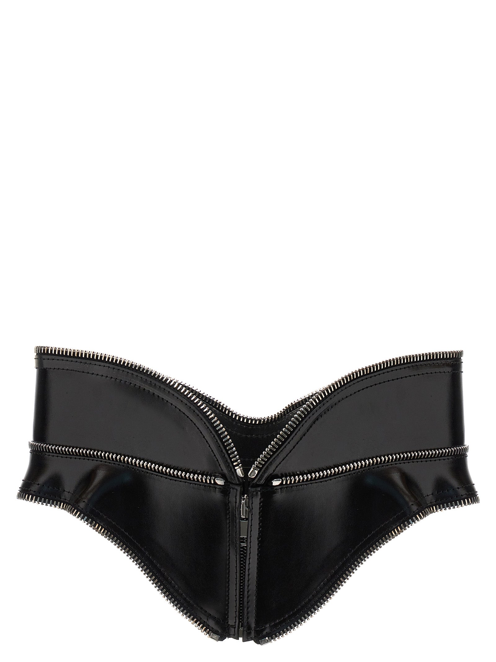 Alexander McQueen Black Leather Regular Belt Alexander McQueen