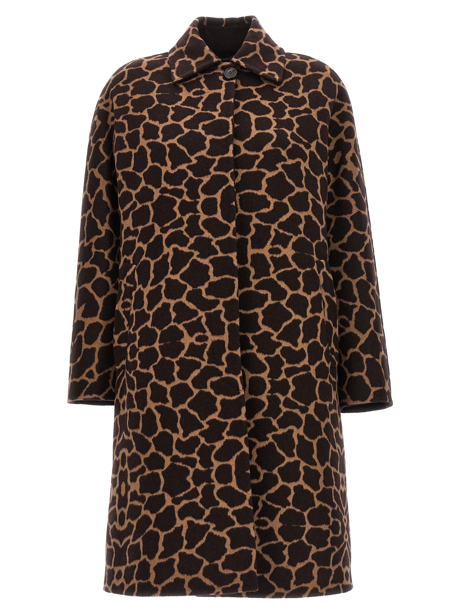 Max Mara Brown Virgin Wool Coat Max Mara