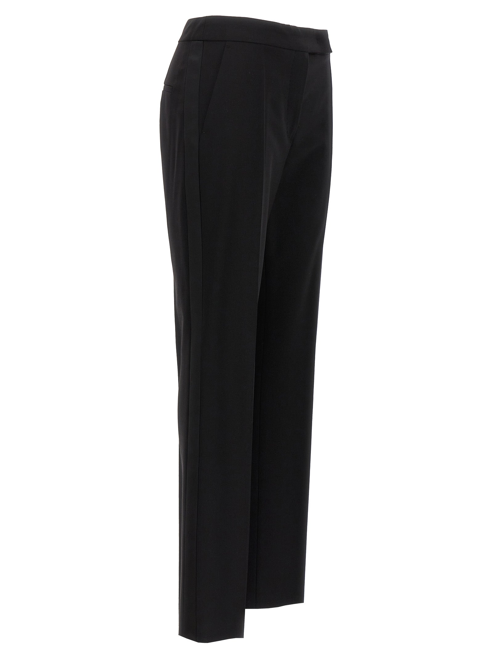 Max Mara Black Virgin Wool Dress Pants Max Mara
