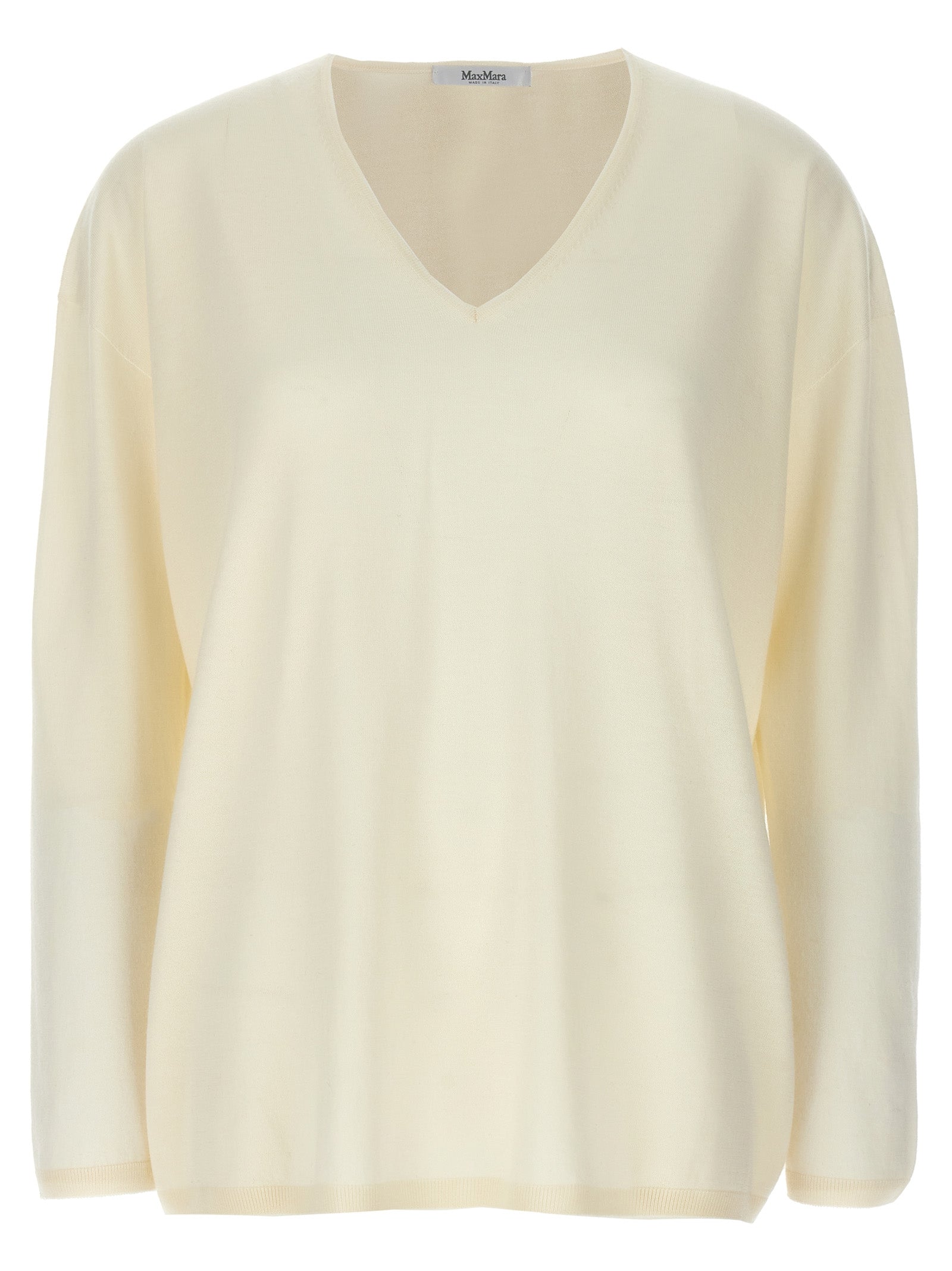 Max Mara White Cashmere Cardigan Max Mara