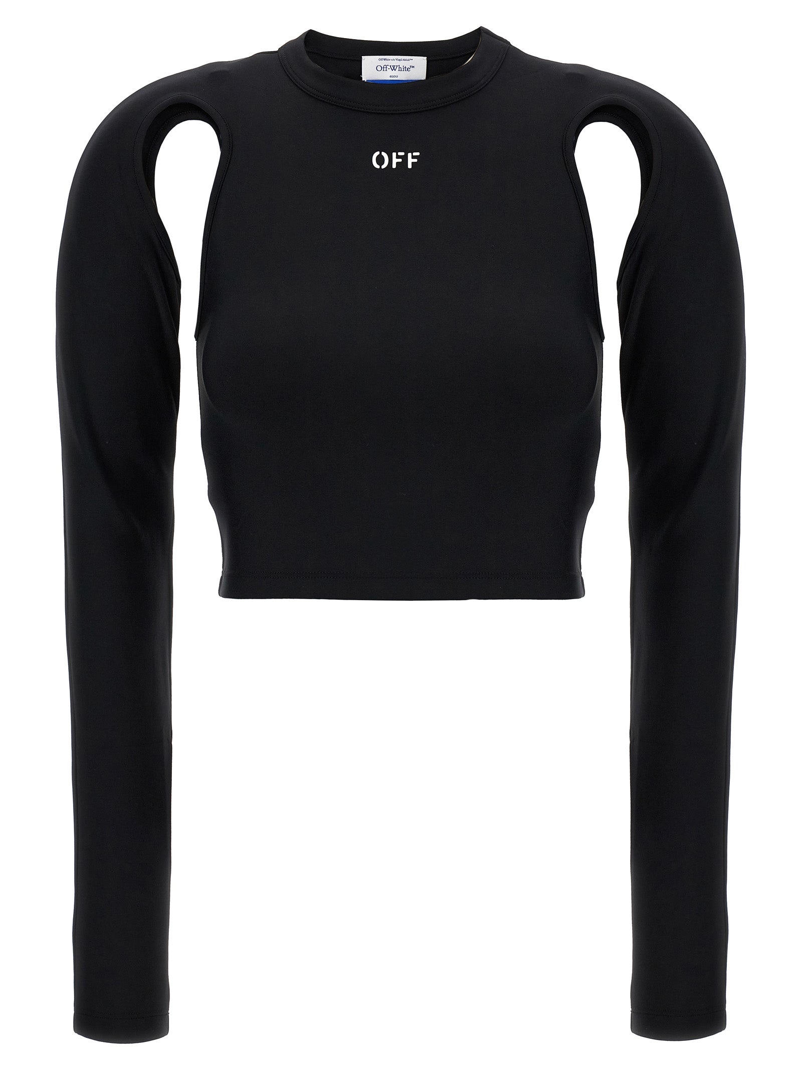 Off-White Black Polyamide Long Sleeve T-Shirt Off-White