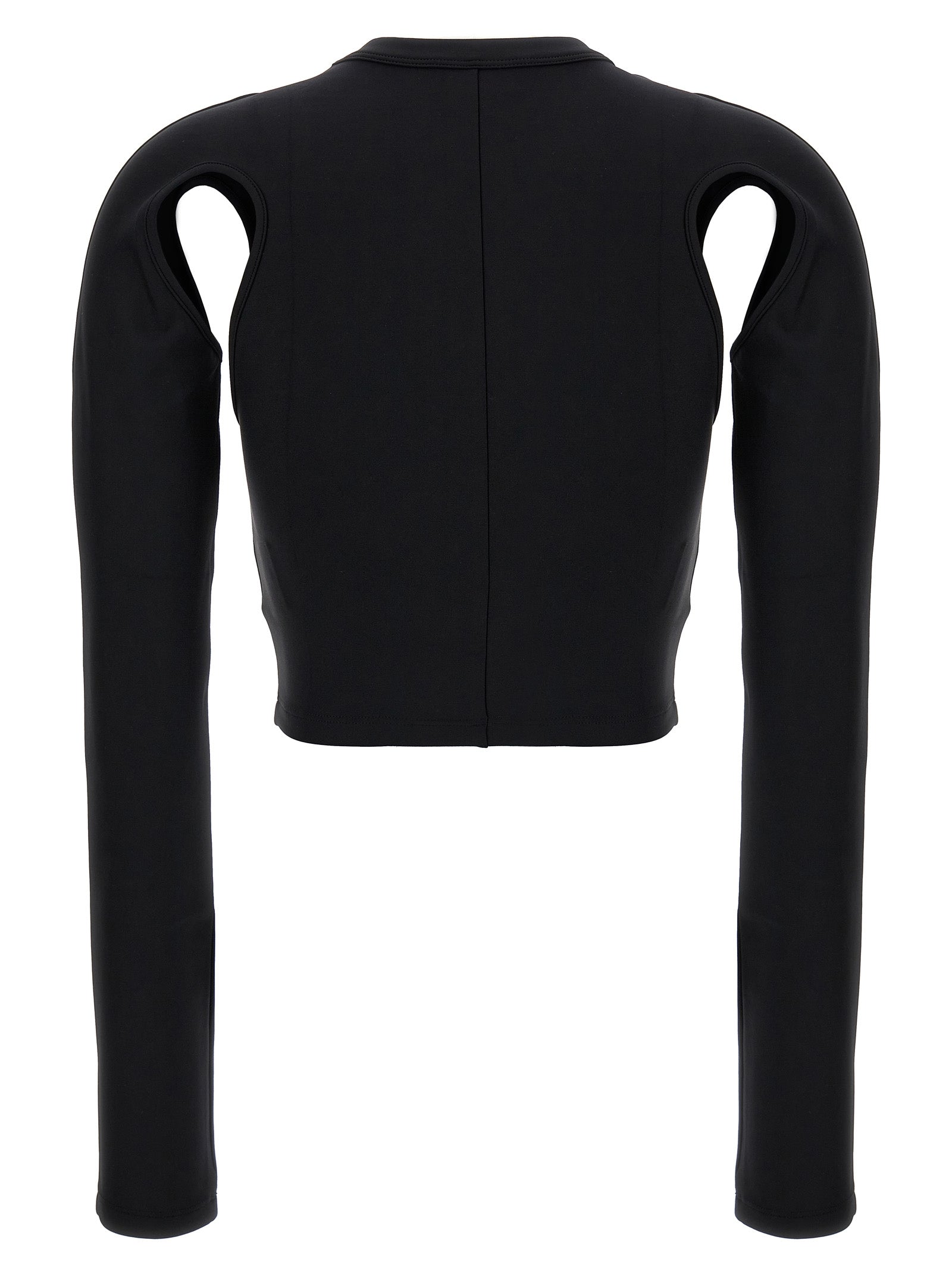 Off-White Black Polyamide Long Sleeve T-Shirt Off-White