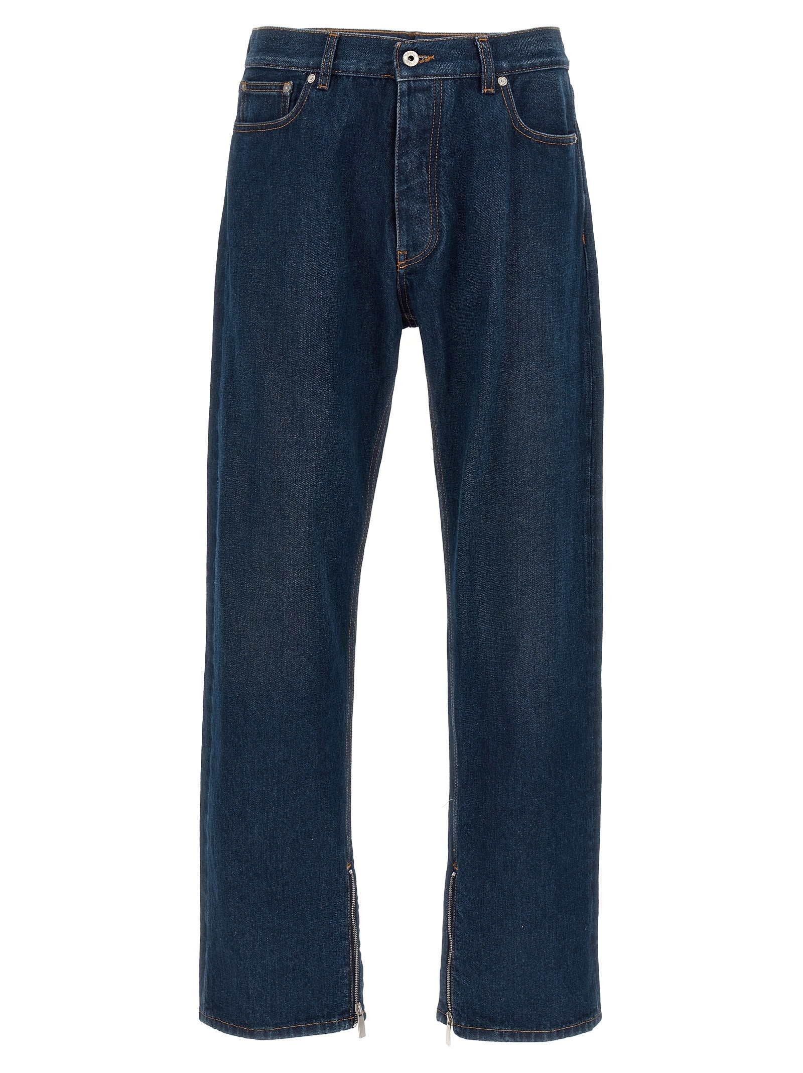 Off-White Blue Cotton Jeans Denim Off-White