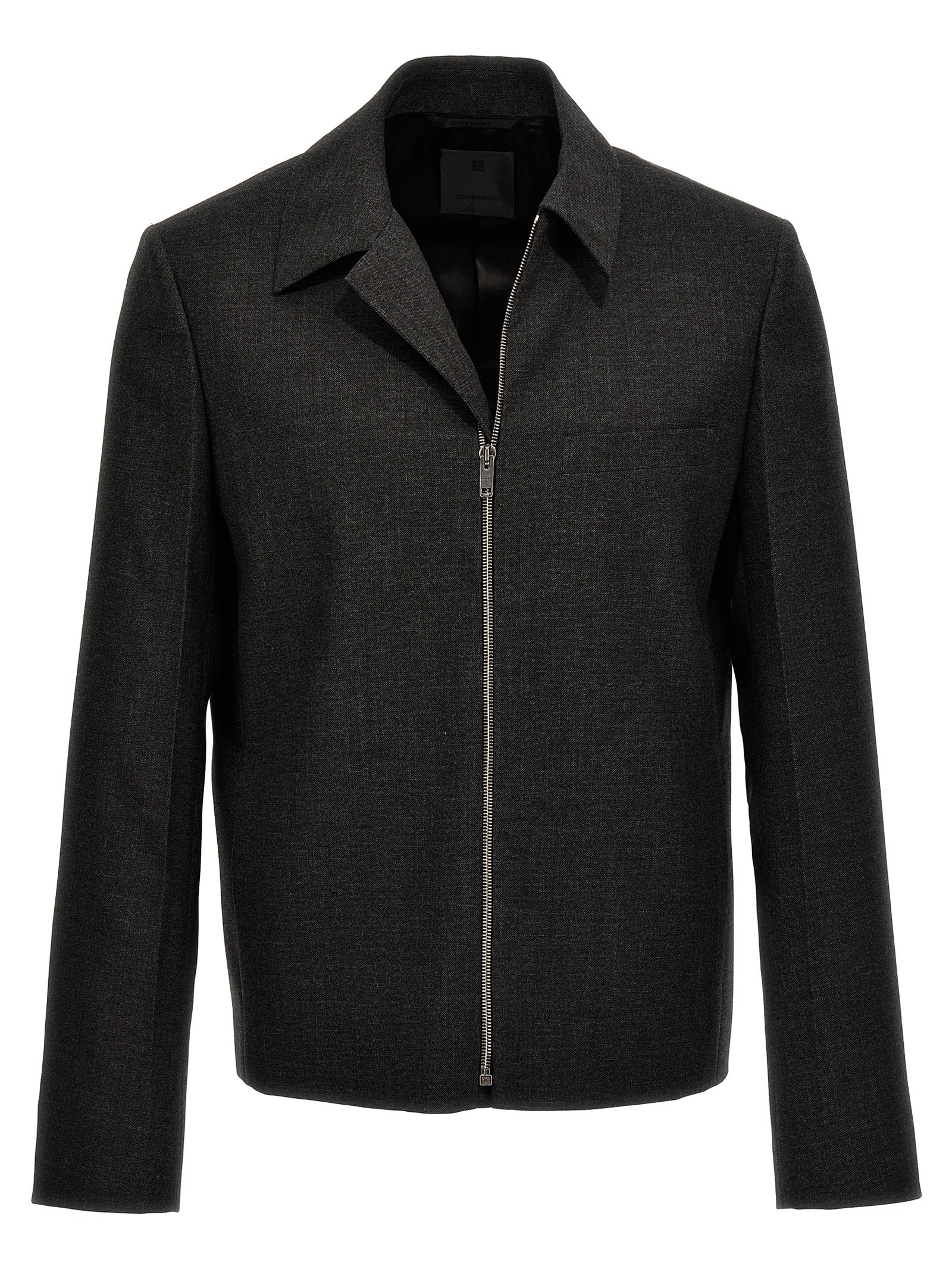 Givenchy Gray Virgin Wool Jacket Givenchy